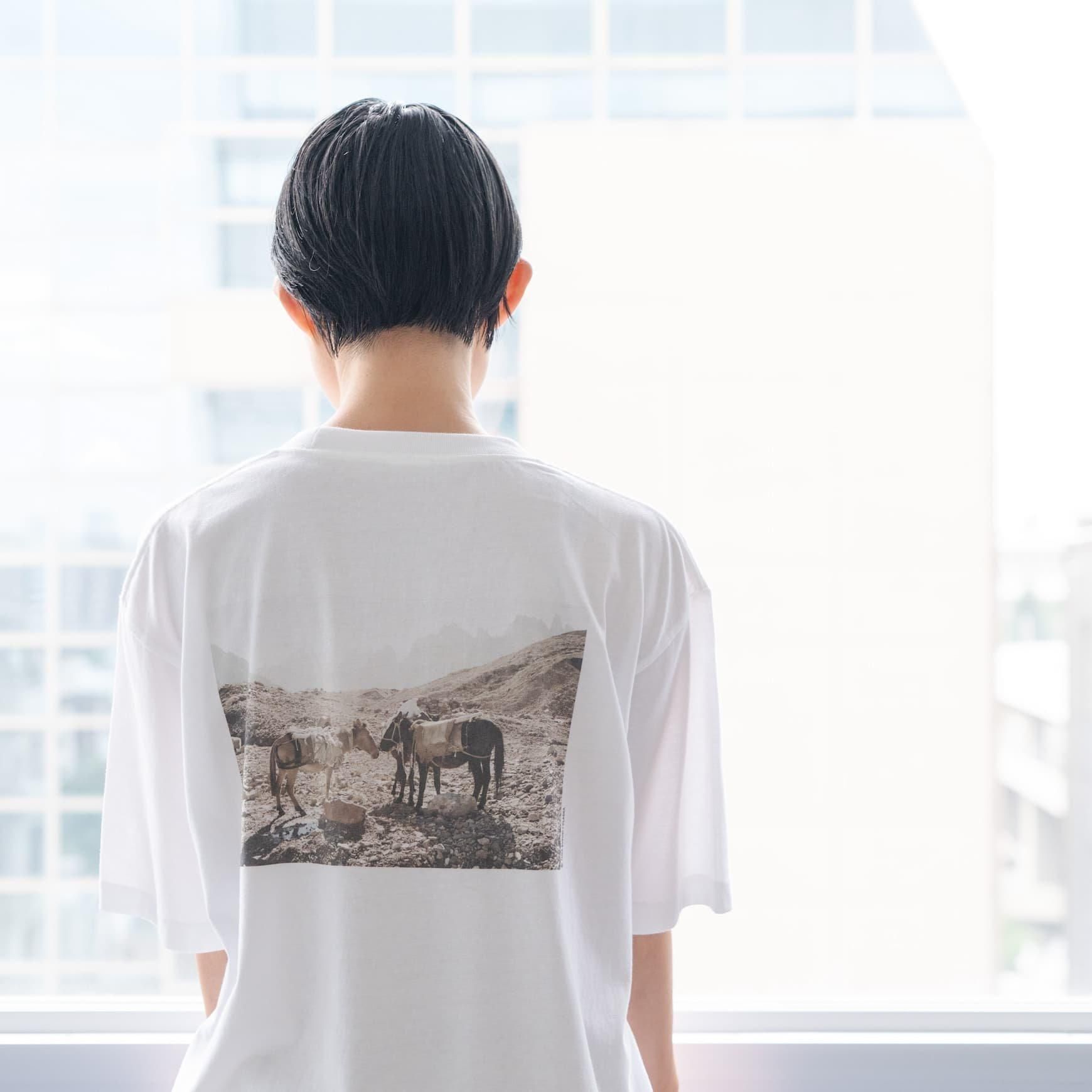 「CLASKA(クラスカ)」の 鈴木優香 フォトプリントTシャツ ロバ