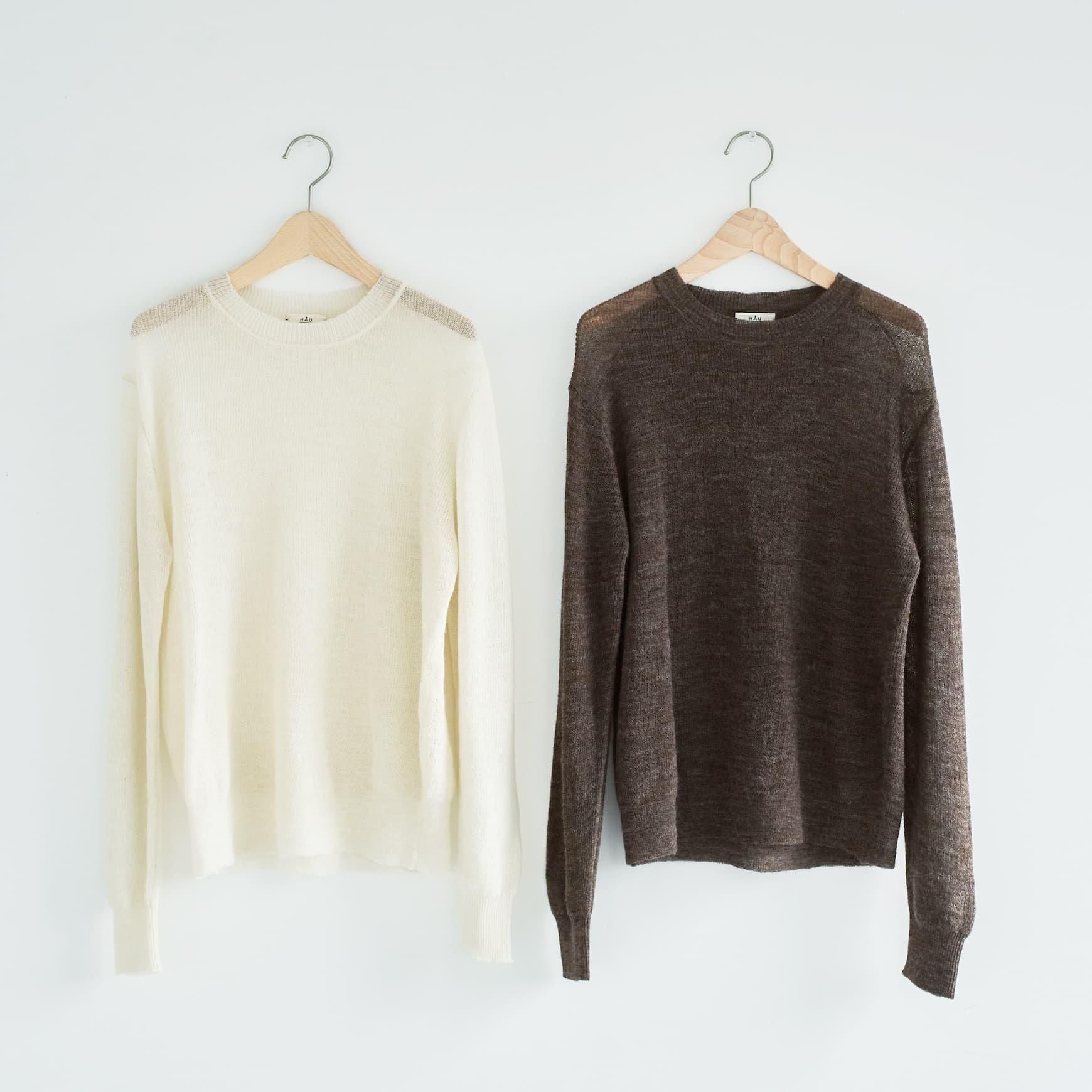 「CLASKA(クラスカ)」発のアパレルブランド「HAU(ハウ)」のknit tops