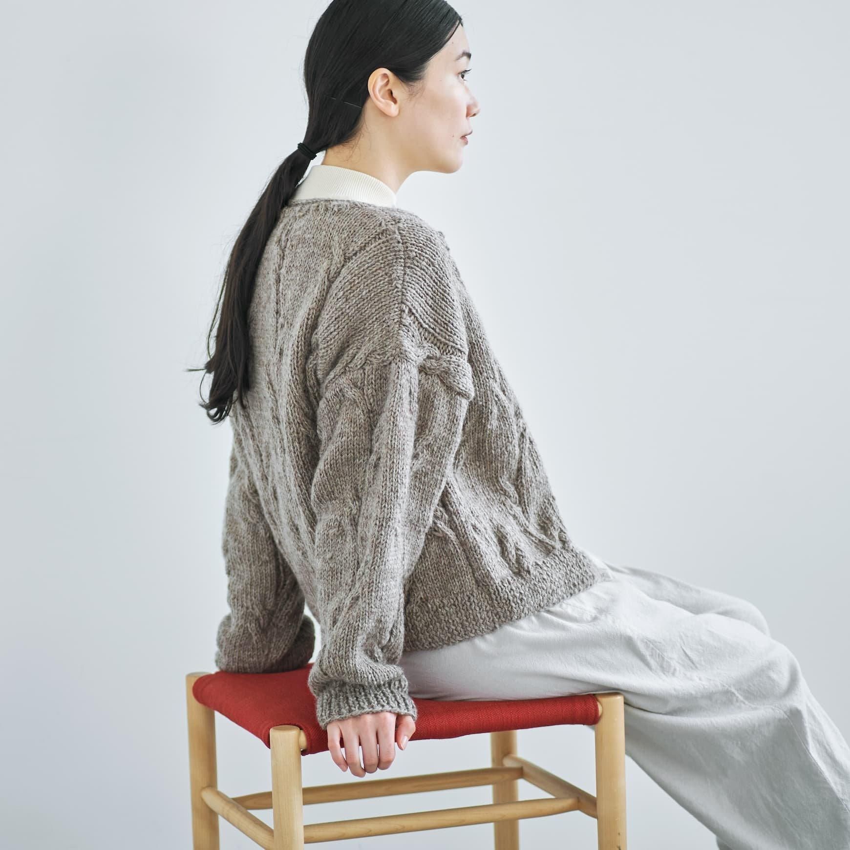 HAU（ハウ）｜hand knit cardigan 