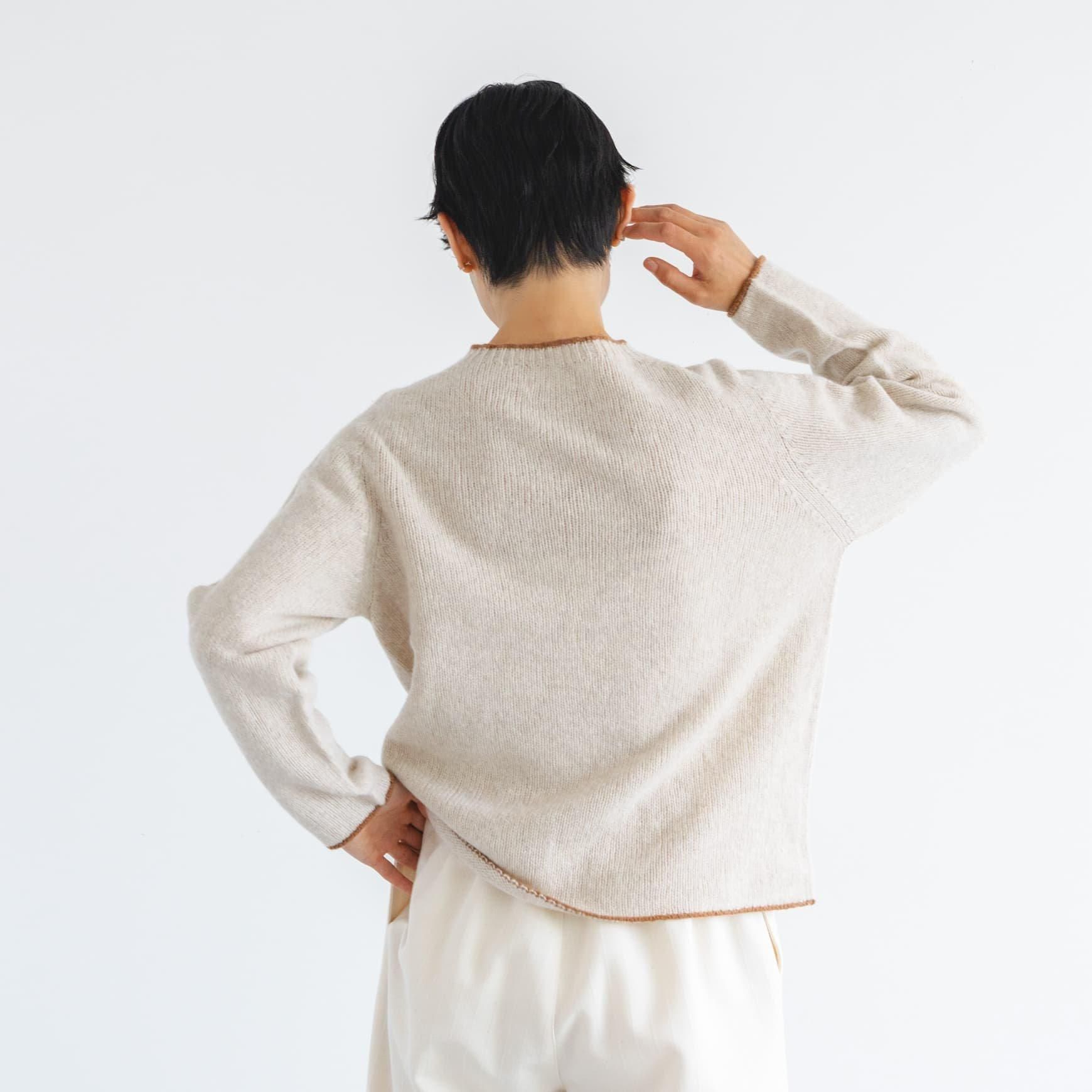 CLASKA(クラスカ)|ラムウールカシミヤクルーネックセーター CLASKA(クラスカ)|ラムウールカシミヤクルーネックセーター