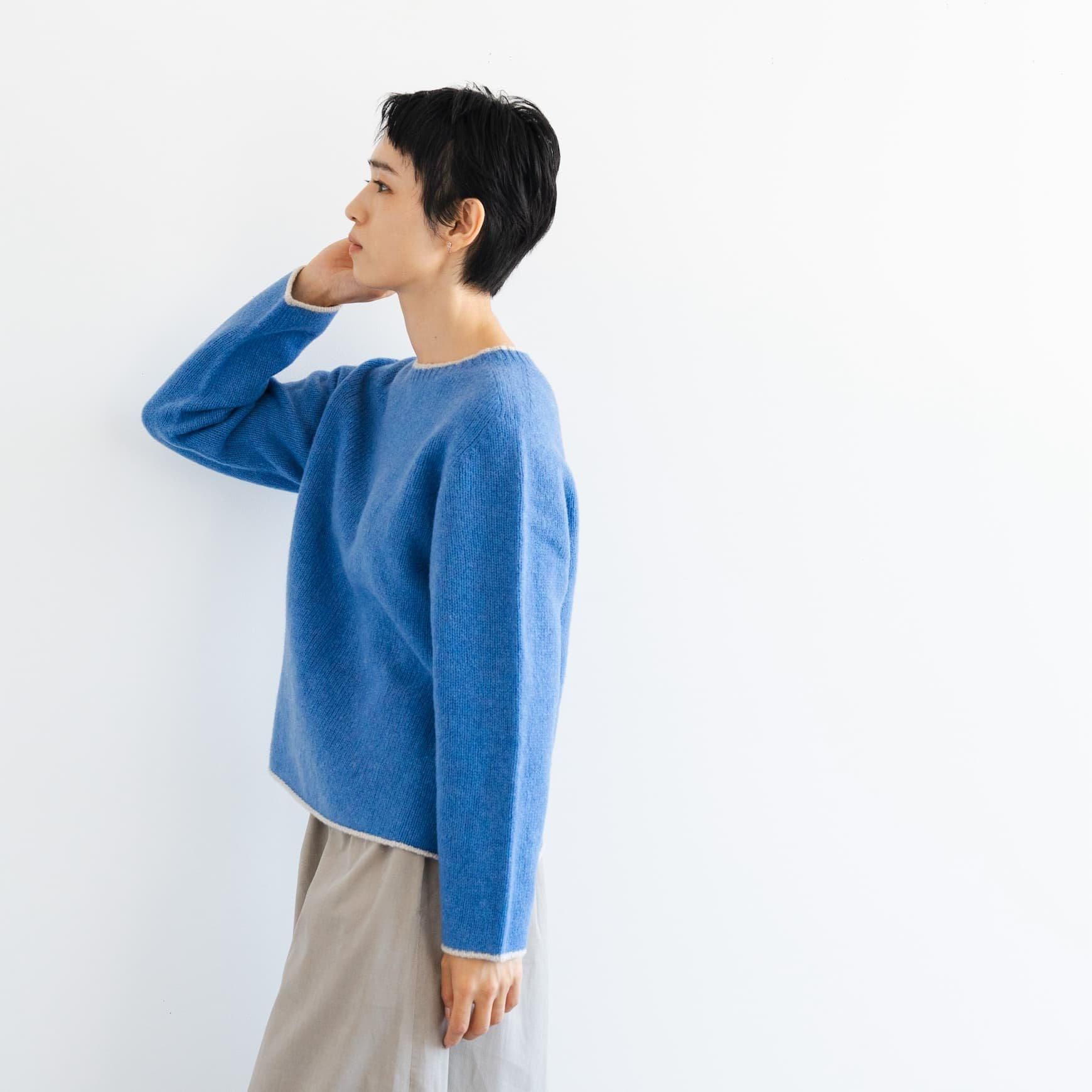 CLASKA(クラスカ)のラムウールカシミヤクルーネックセーター