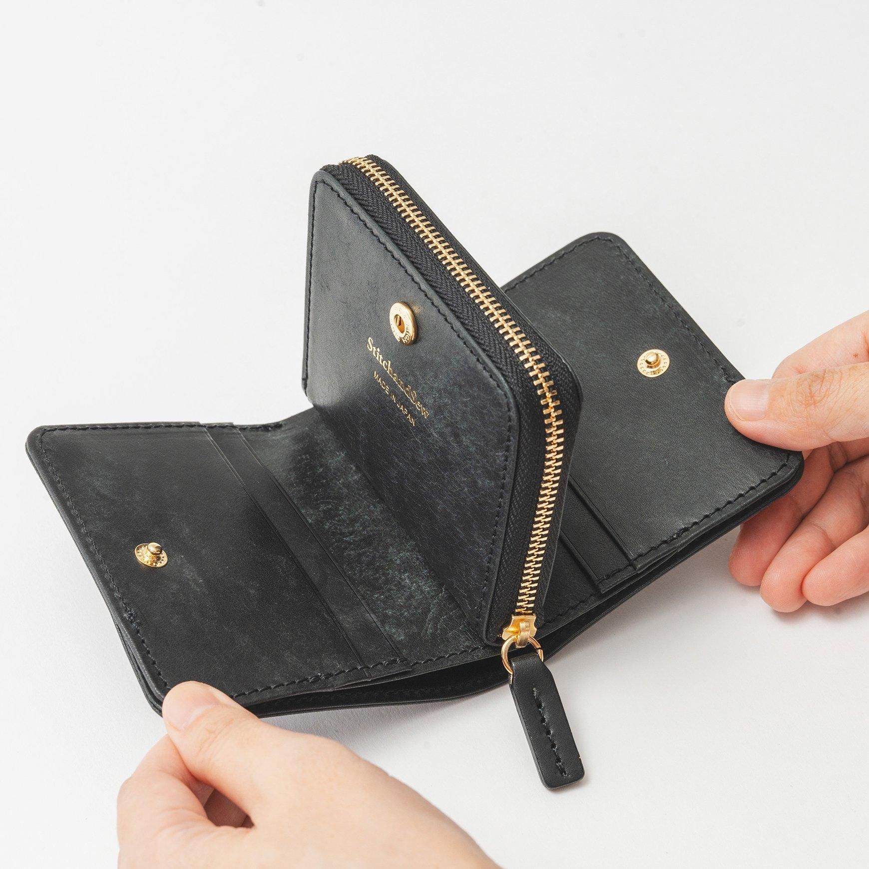 「CLASKA(クラスカ)」のStitchandSew(ステッチアンドソー)小さなお財布 / ブラック