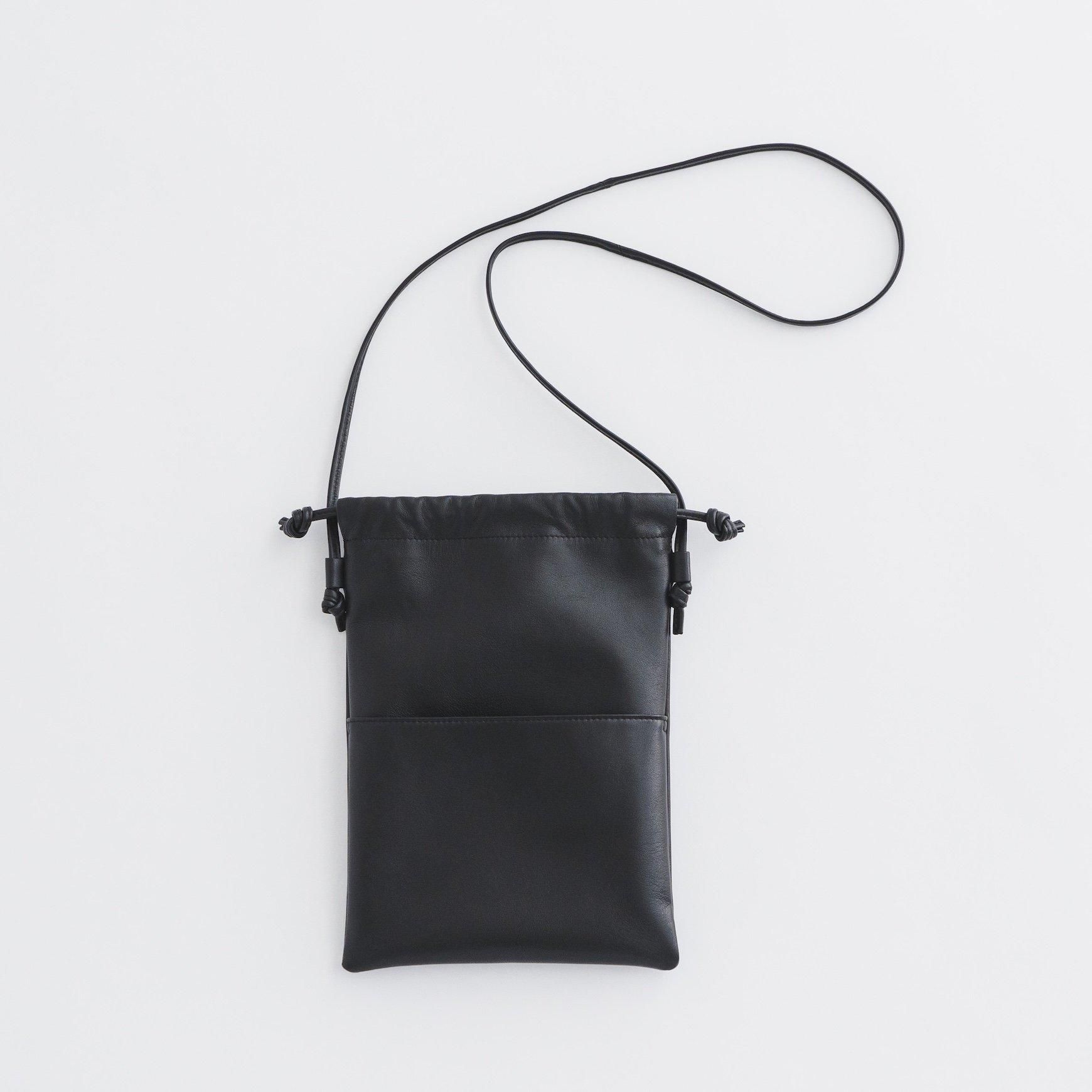 SHEEP LEATHER DRAWSTRING SHOULDER