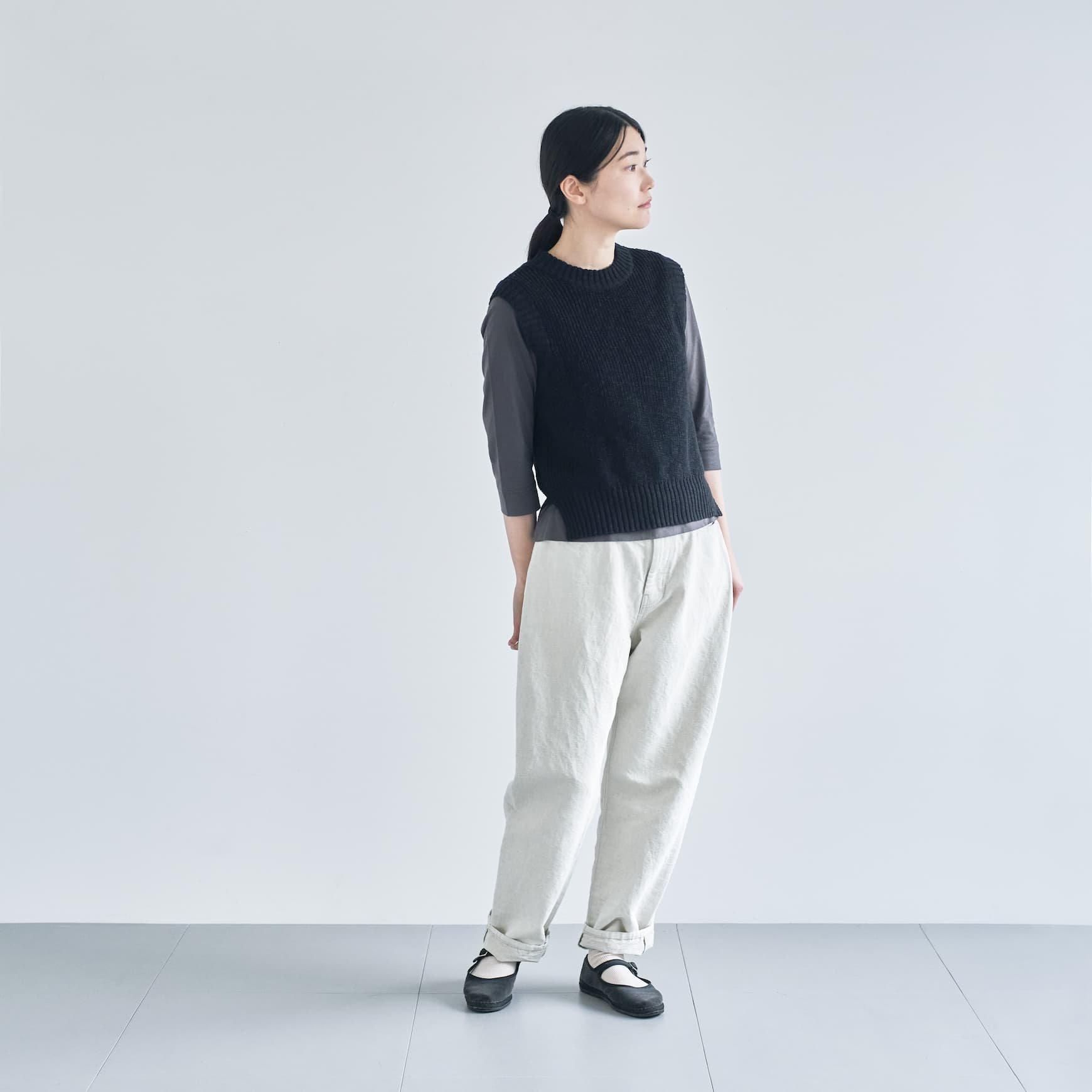 HAU ハウ knit vest \"cotton vintage\" HAU（ハウ）｜knit vest 