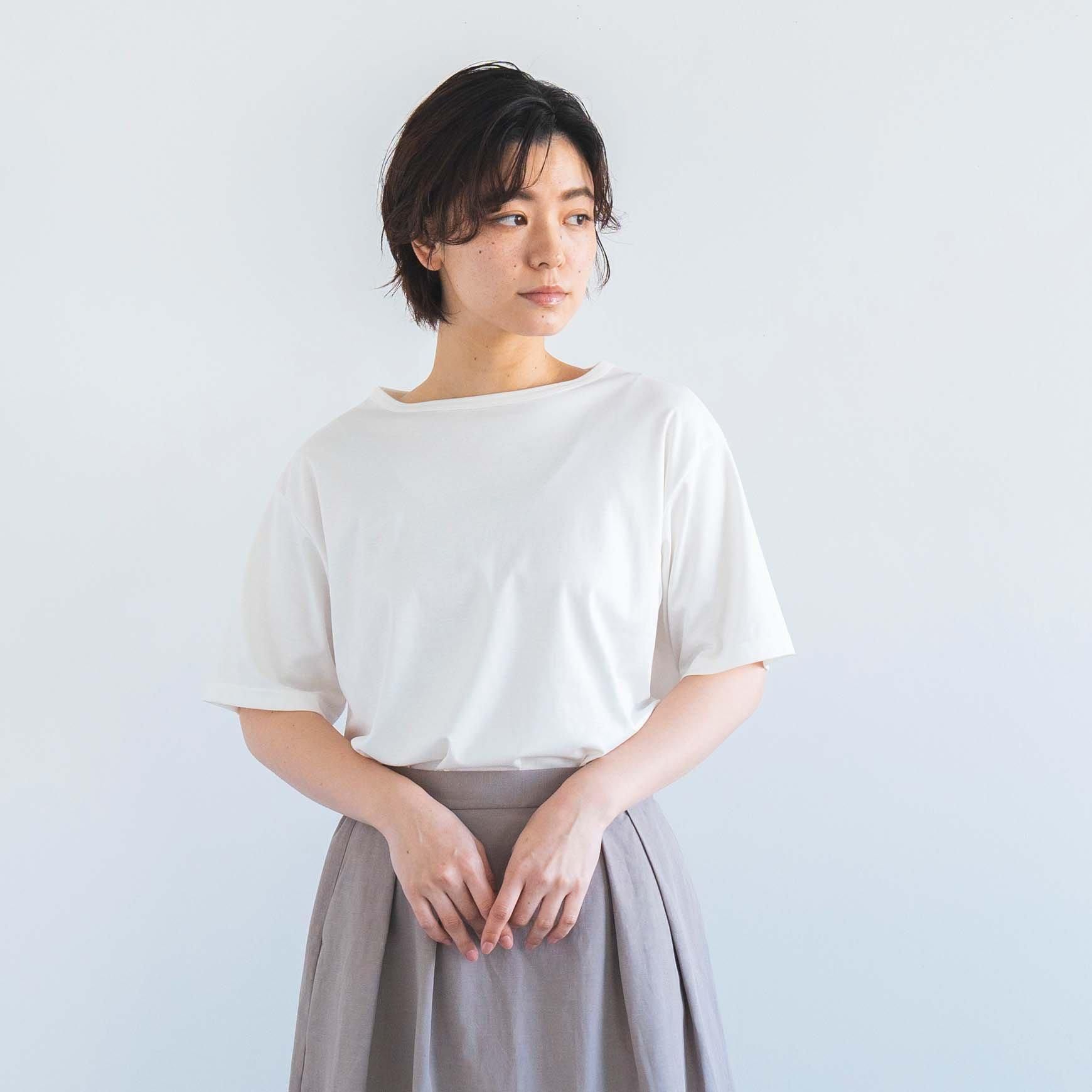 D のコットンファインスムスTシャツ