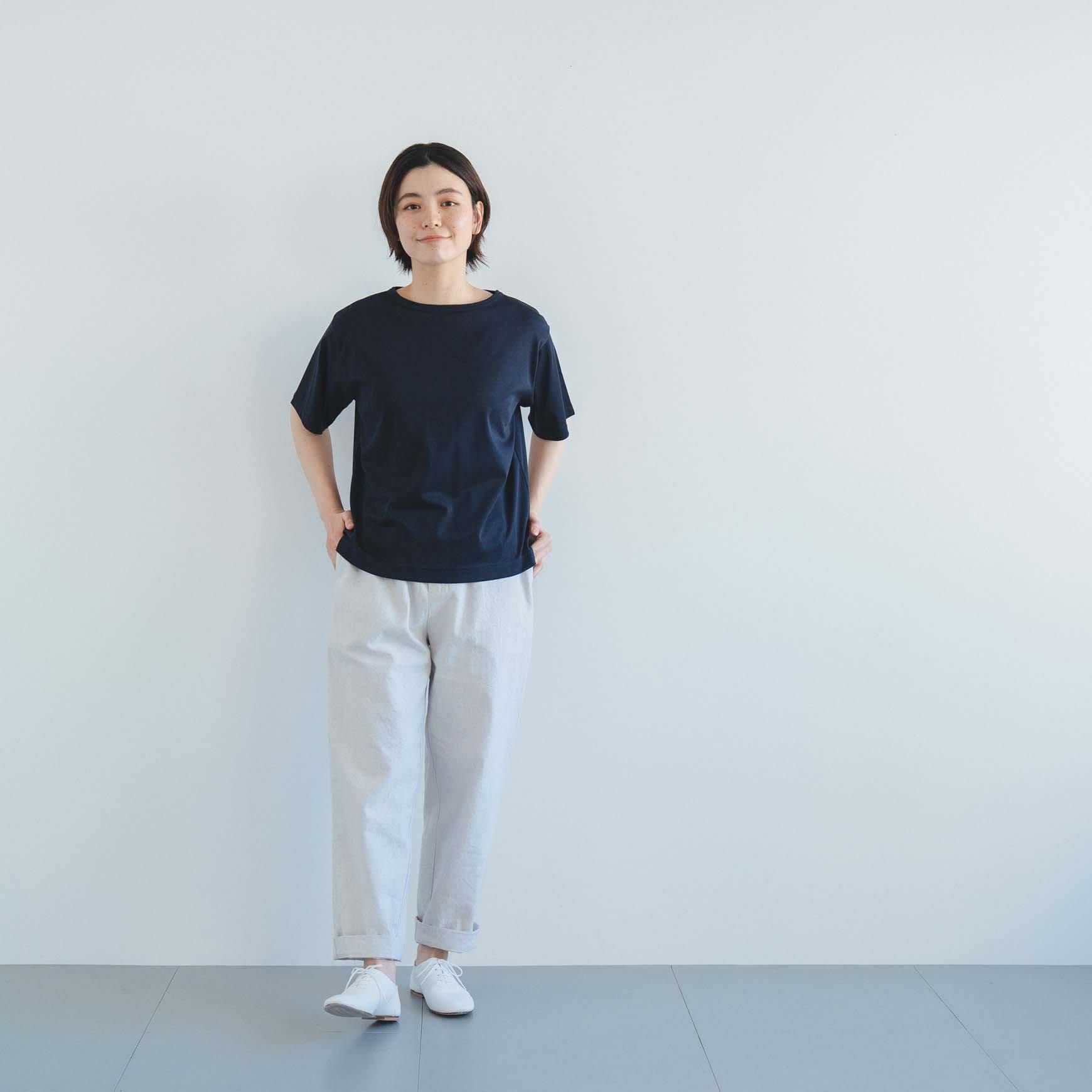 D のコットンファインスムスTシャツ