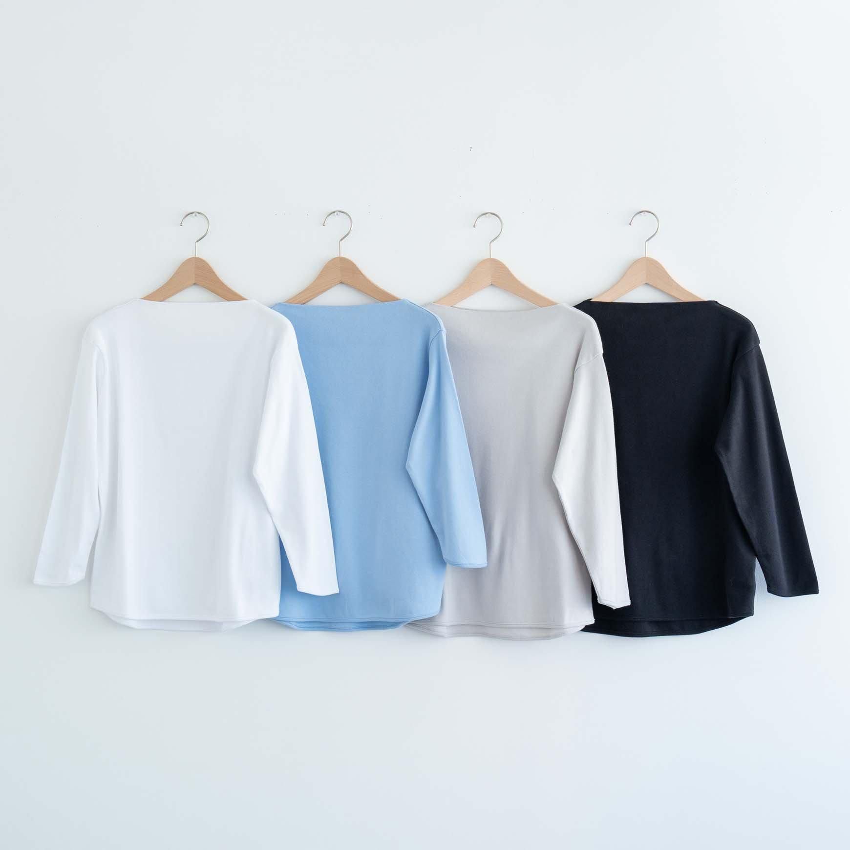 CLASKA（クラスカ）｜コットンフライスボートネックプルオーバー