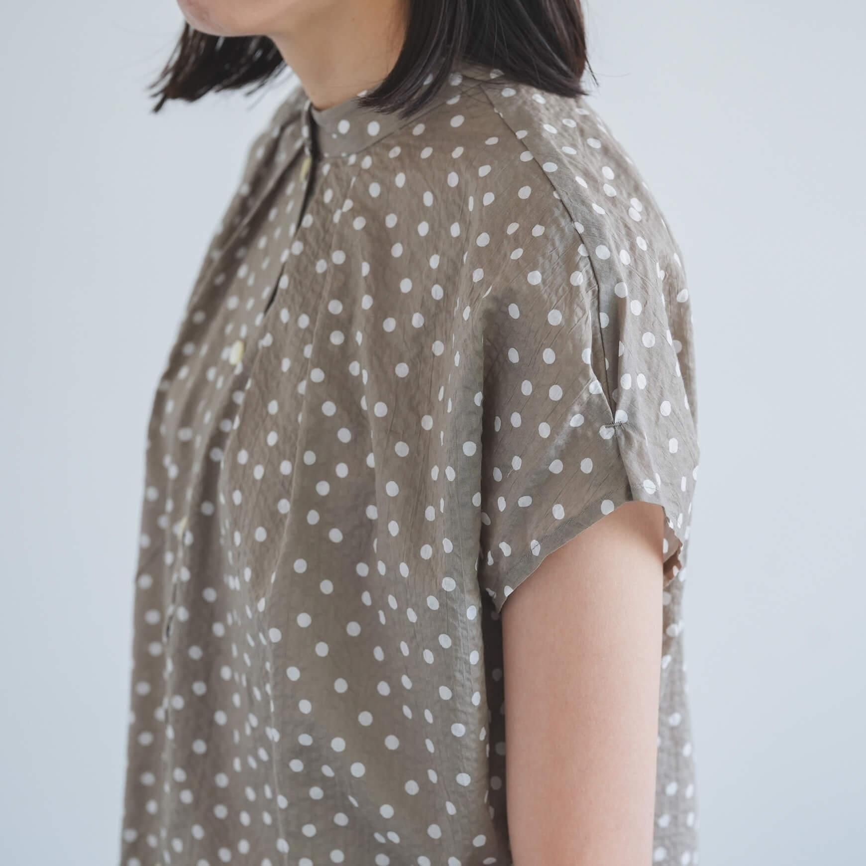 「somewearclothing」の2way フレンチ水玉ブラウス