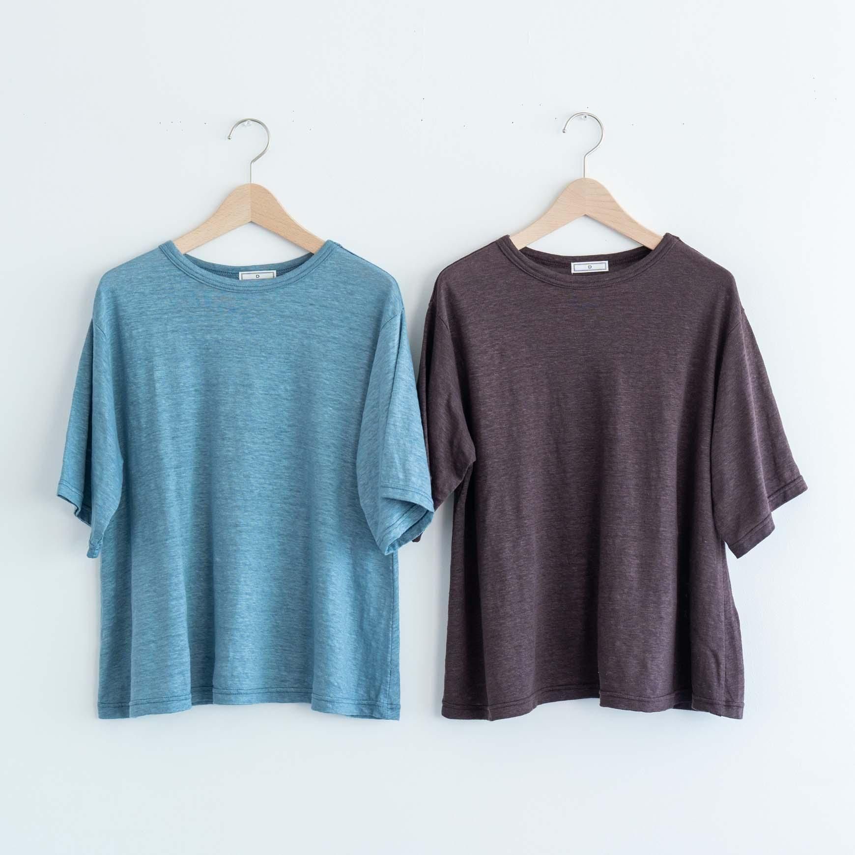 「CLASKA(クラスカ)」のリネン100Tシャツ<ドレープ>