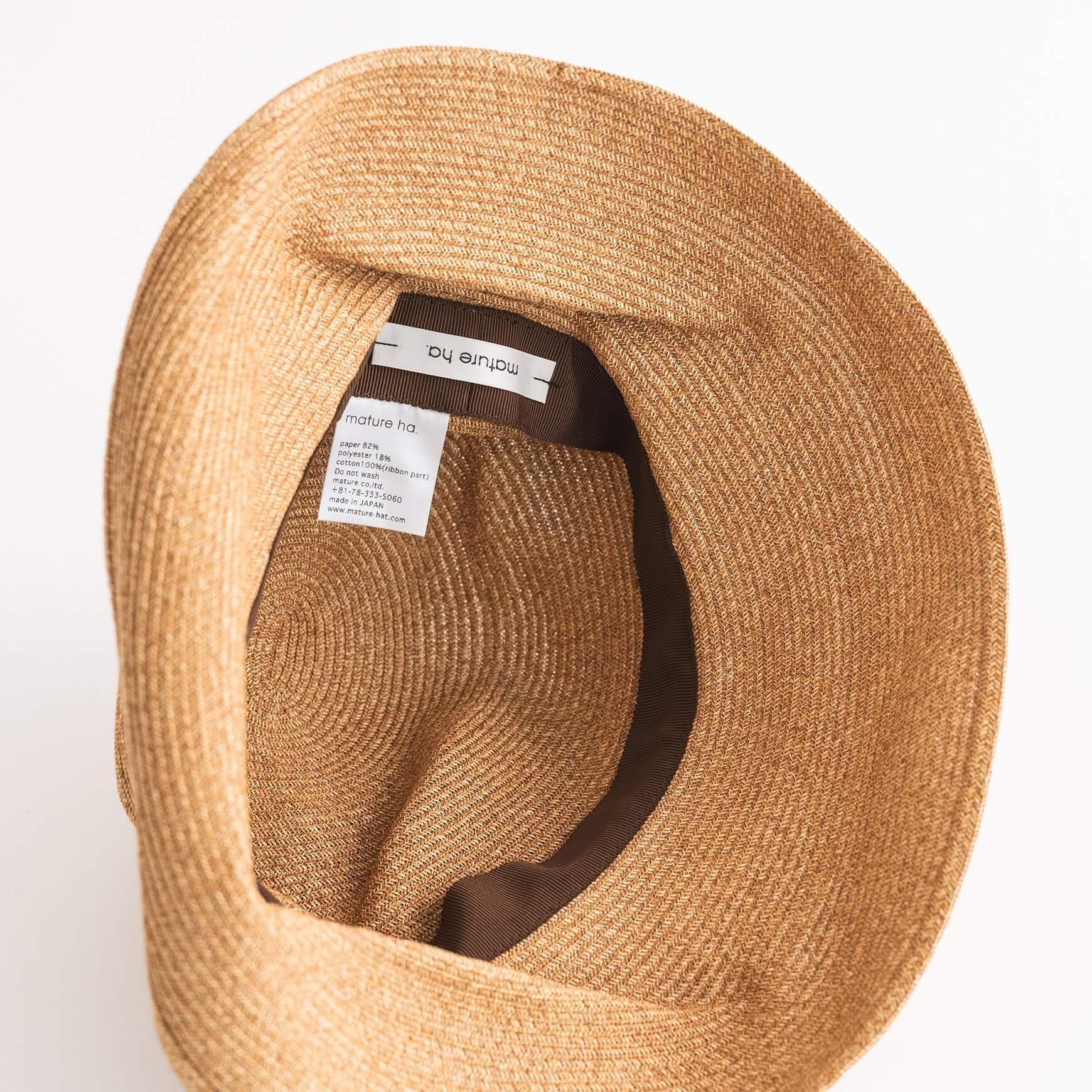 mature ha.(マチュアーハ)|BOXED HAT N101MX / 11cmブリム mature ha.(マチュアーハ)|BOXED HAT N101MX / 11cmブリム