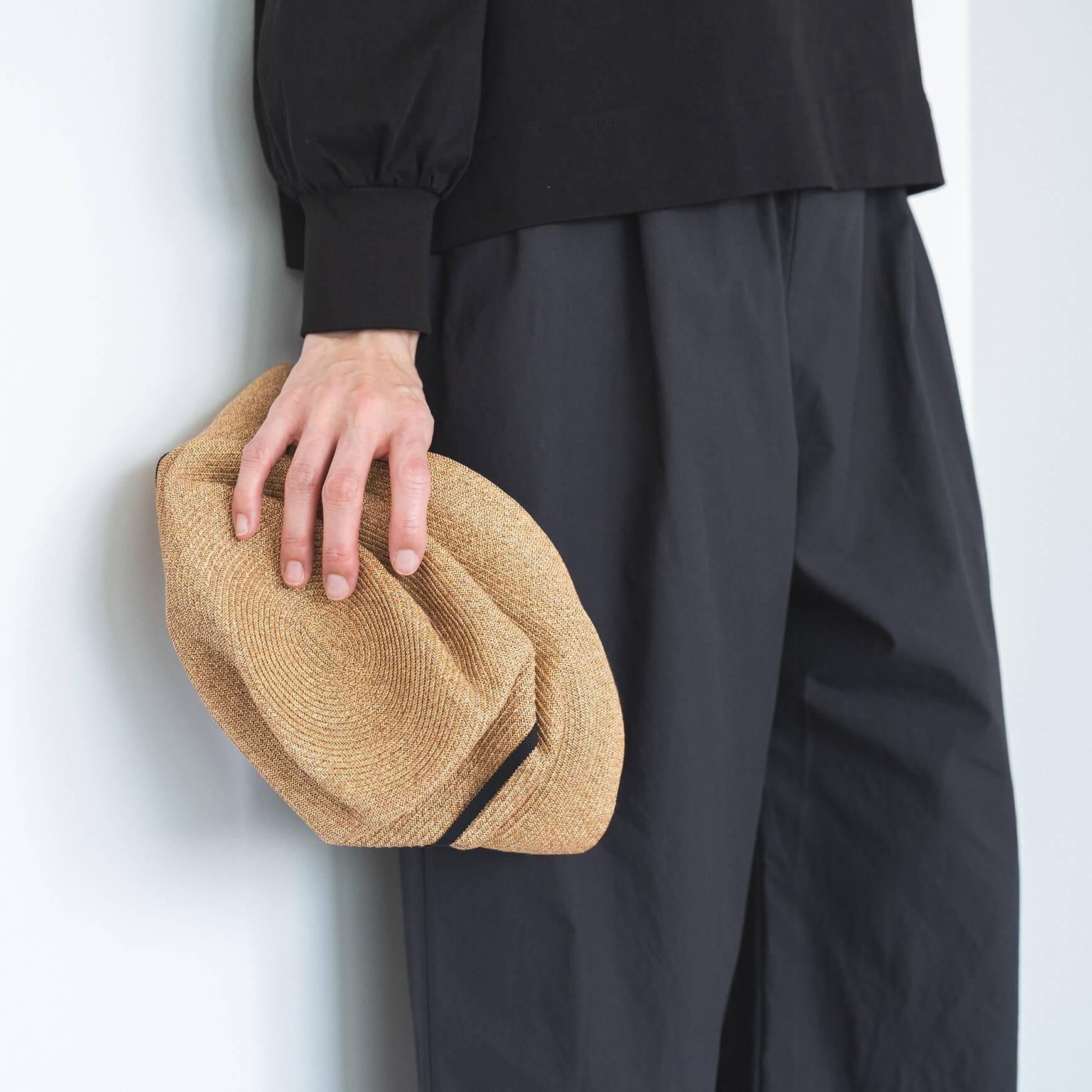 「mature ha.(マチュアーハ)」のブレードハット「BOXED HAT N101MX / 11cmブリム グログランリボン」