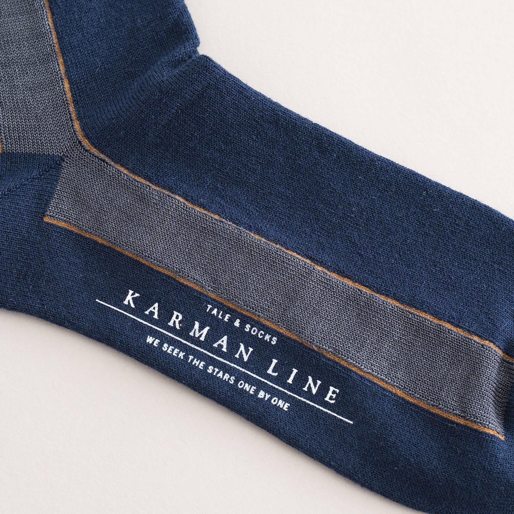 「KARMAN LINE(カーマンライン)」のGEMINI(双子座)Iライン配色の靴下