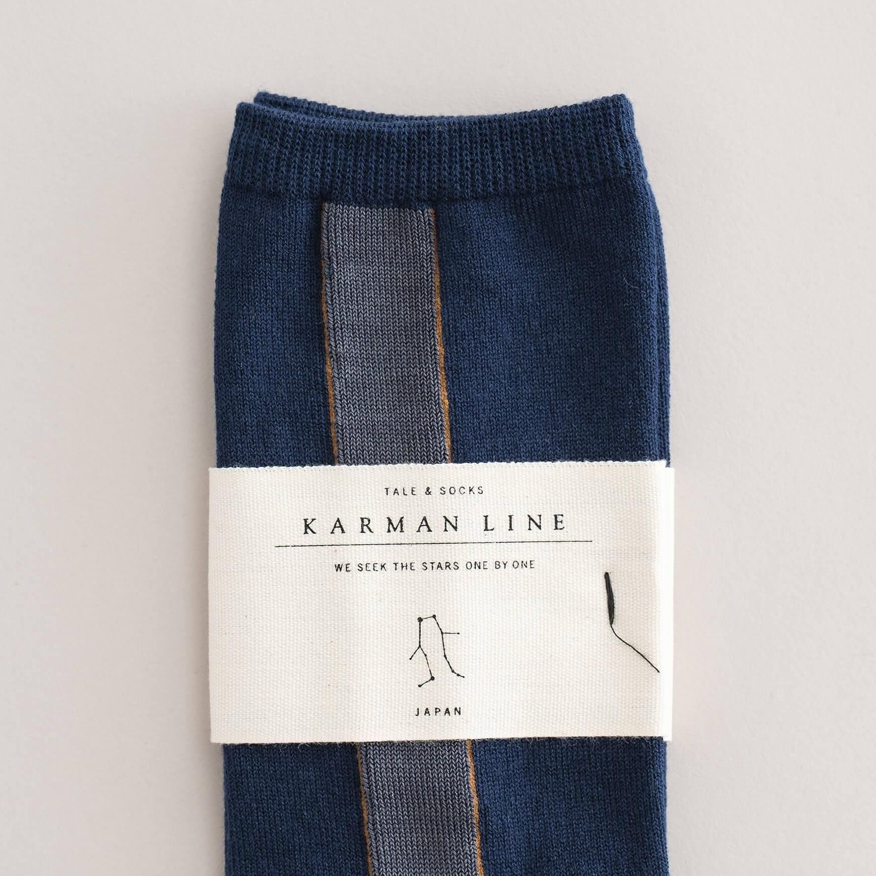 「KARMAN LINE(カーマンライン)」のGEMINI(双子座)Iライン配色の靴下