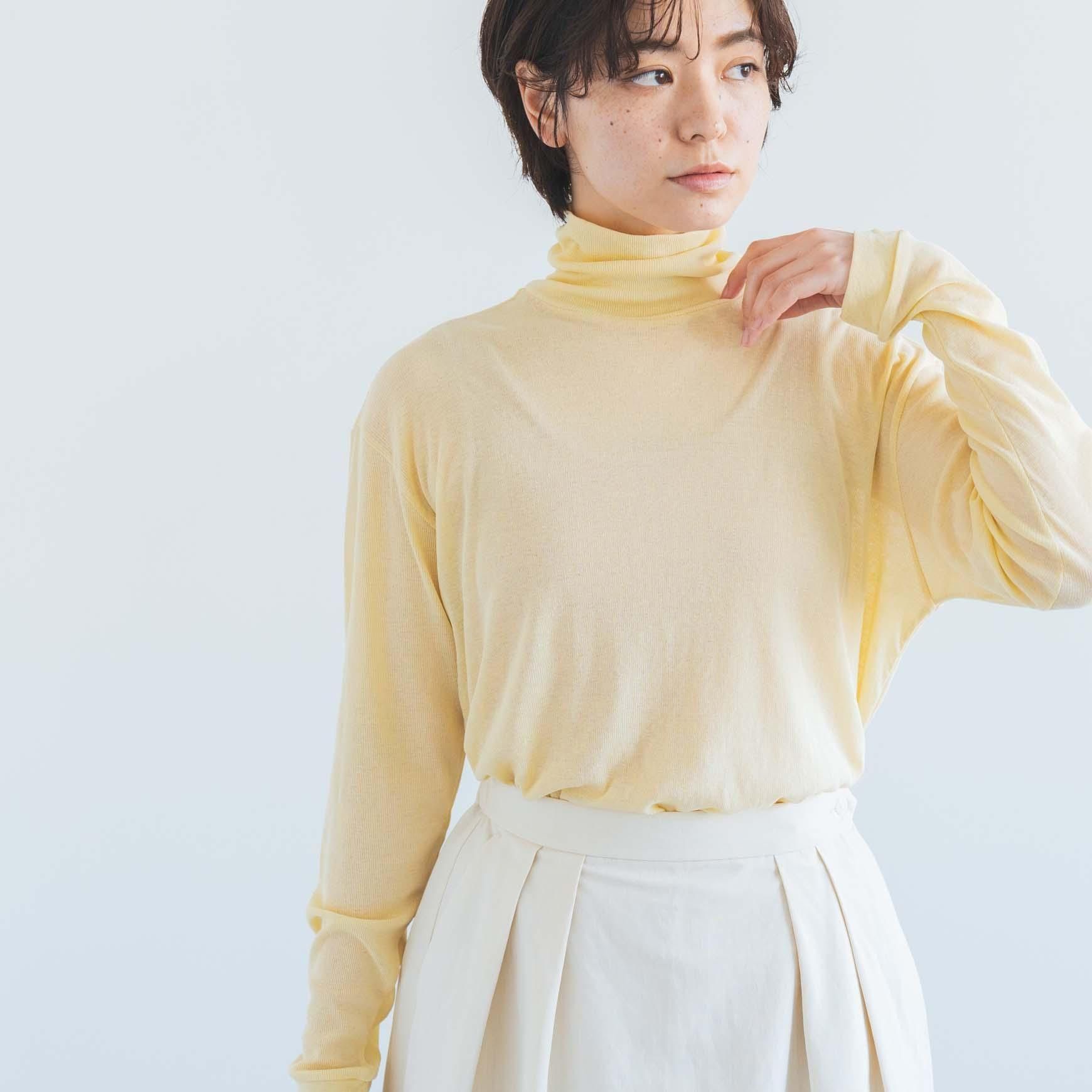 コットンスーピマテレコハイネック