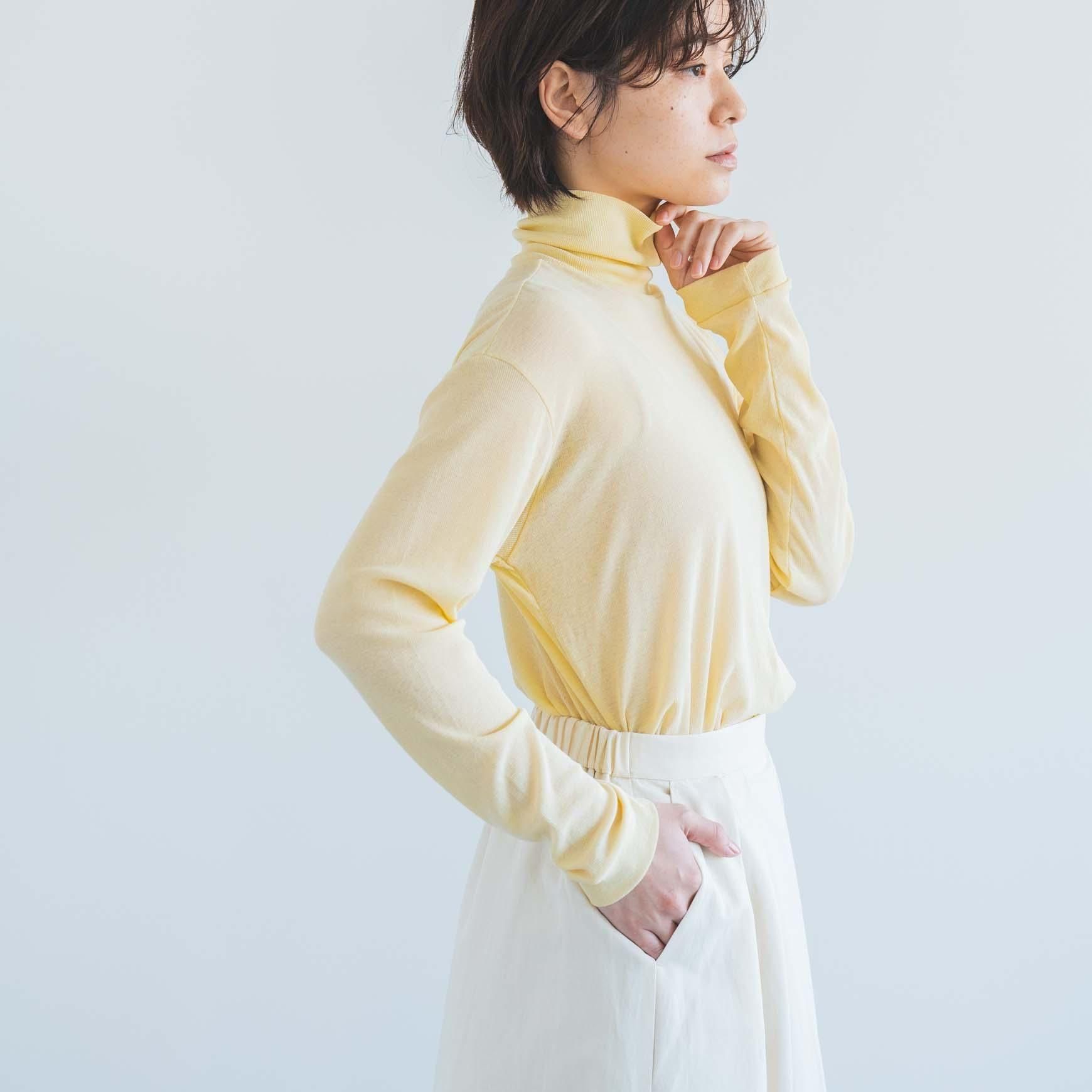 コットンスーピマテレコハイネック