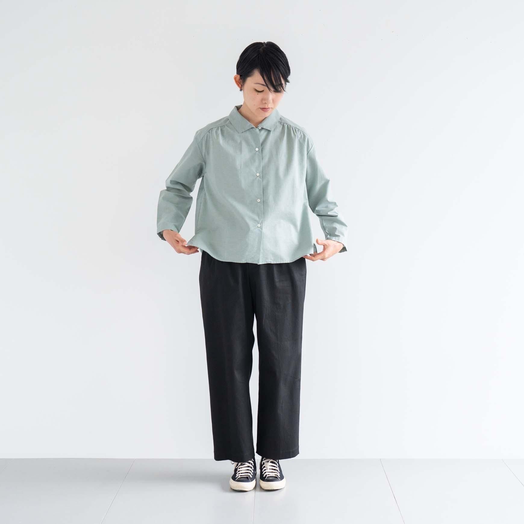 コットンリネンオックスストレッチパンツ