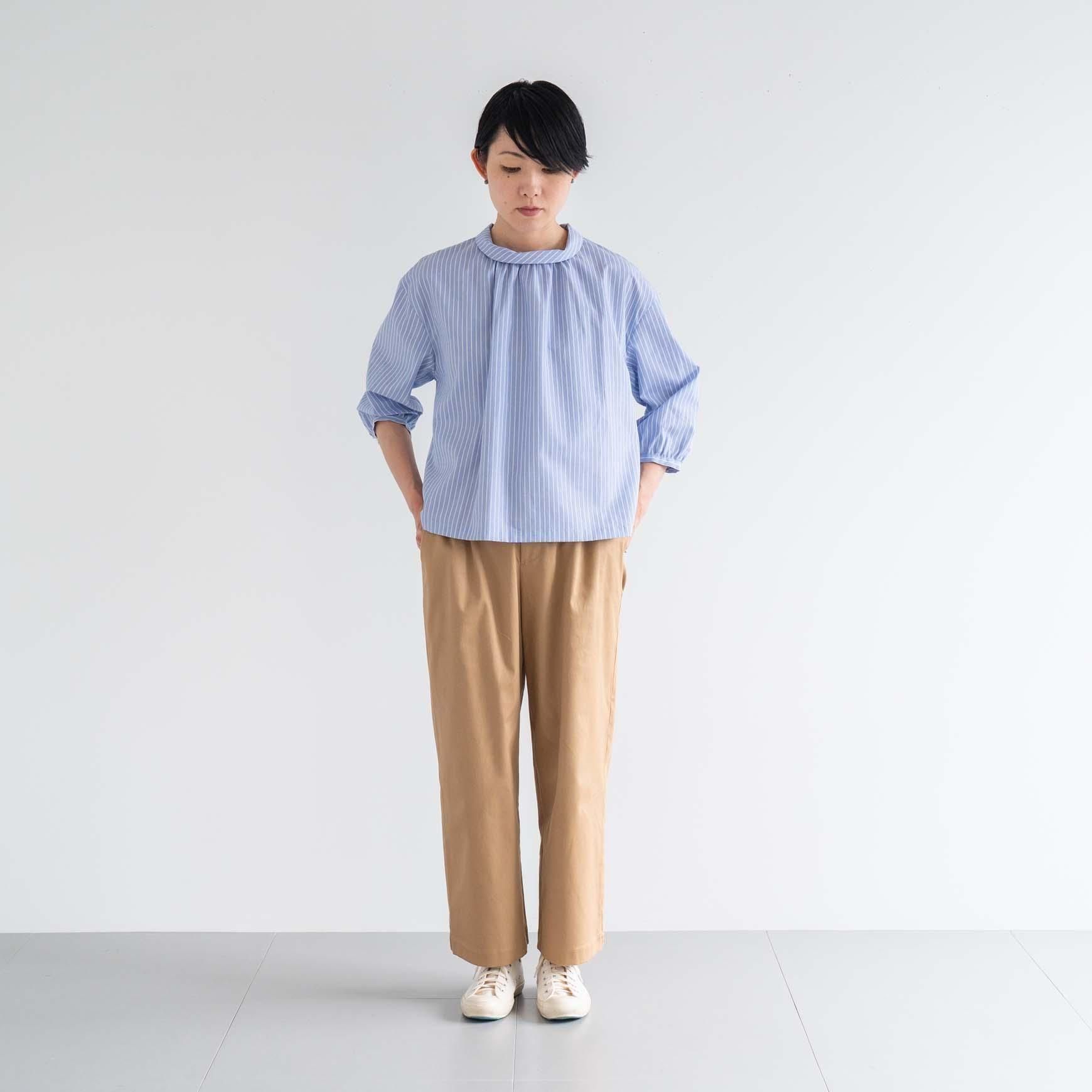 コットンリネンオックスストレッチパンツ