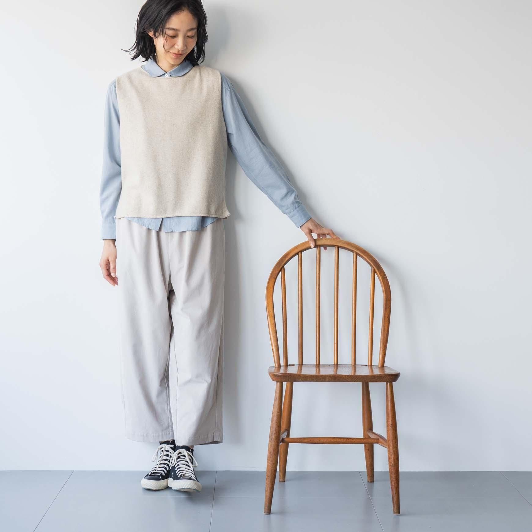 CLASKA（クラスカ）｜ラムウールシンプルベスト - ファッション