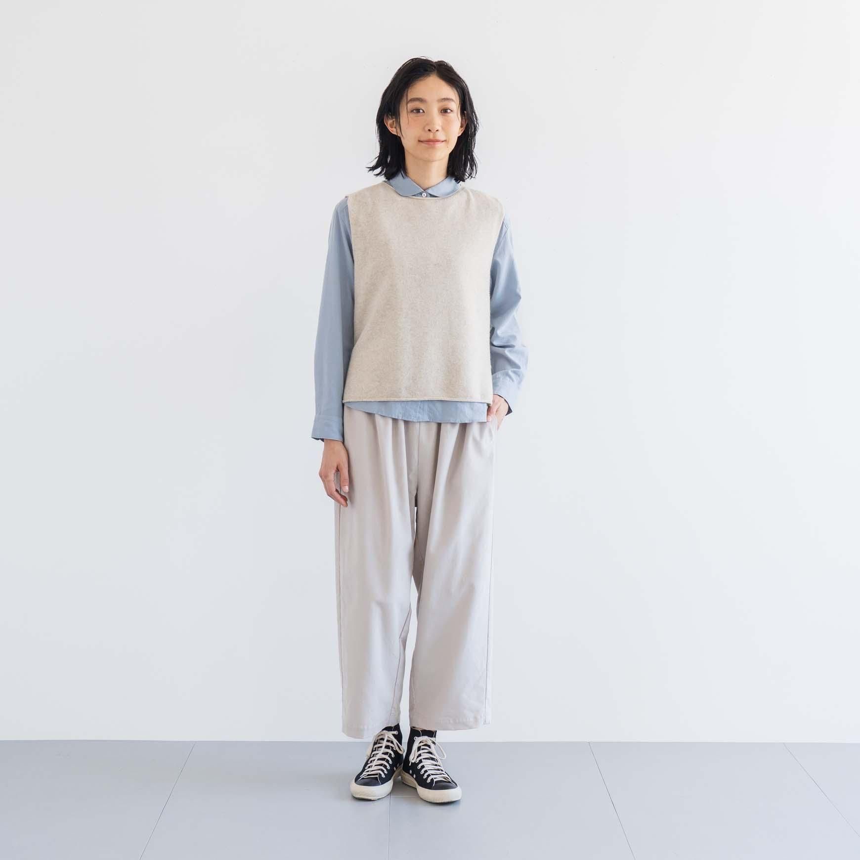 D のラムウールシンプルベスト