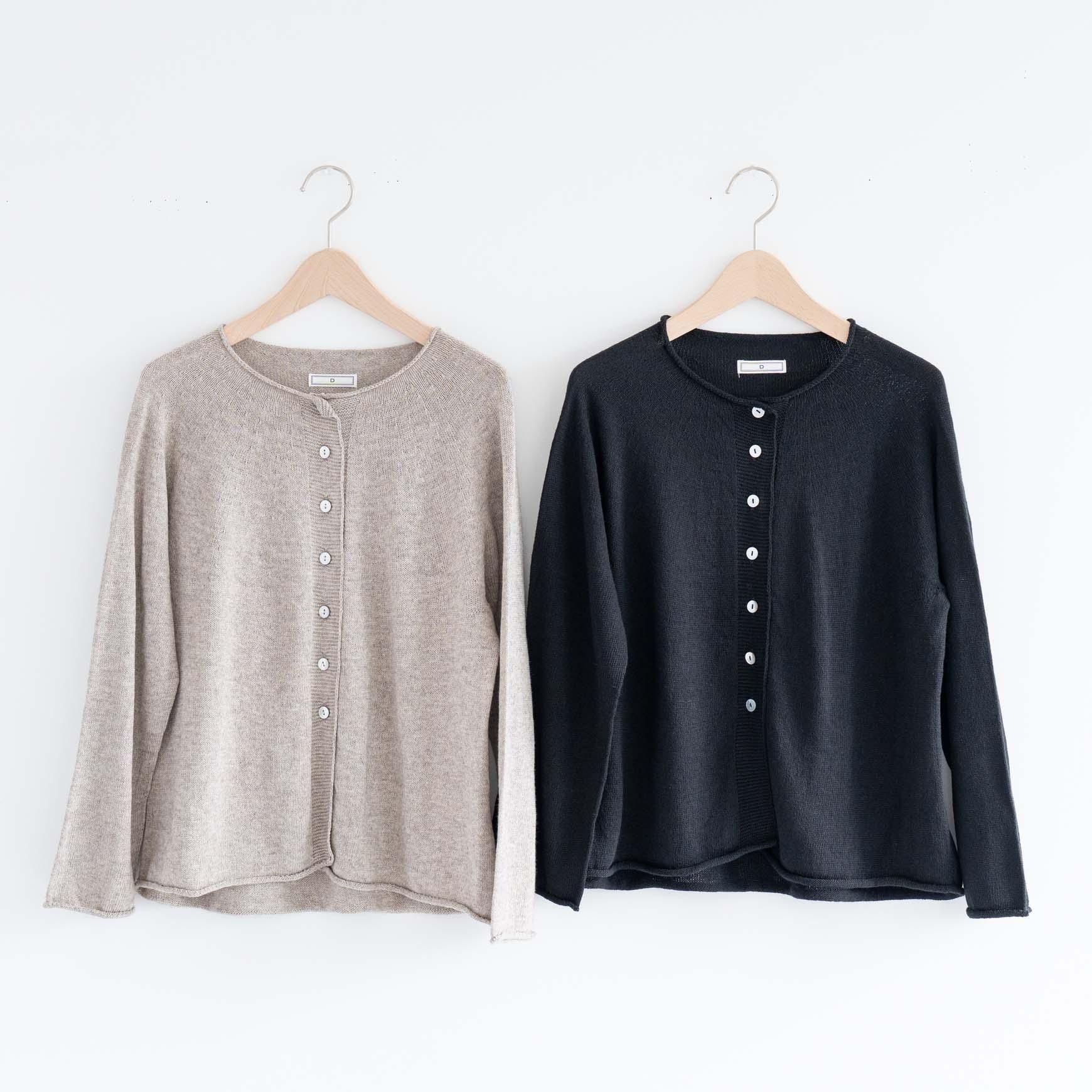 D のオーガニック ヤクコットン カーディガン