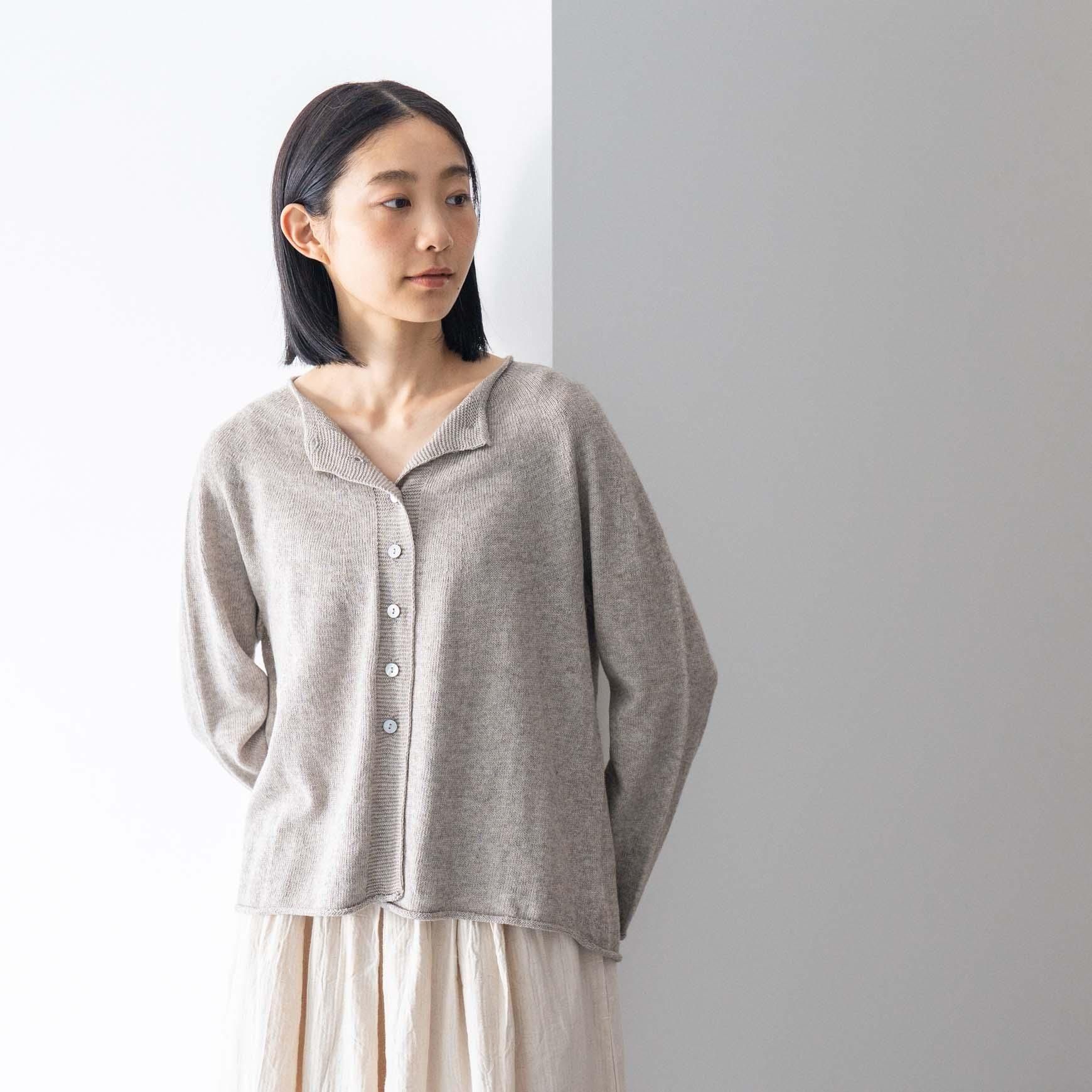 D のオーガニック ヤクコットン カーディガン