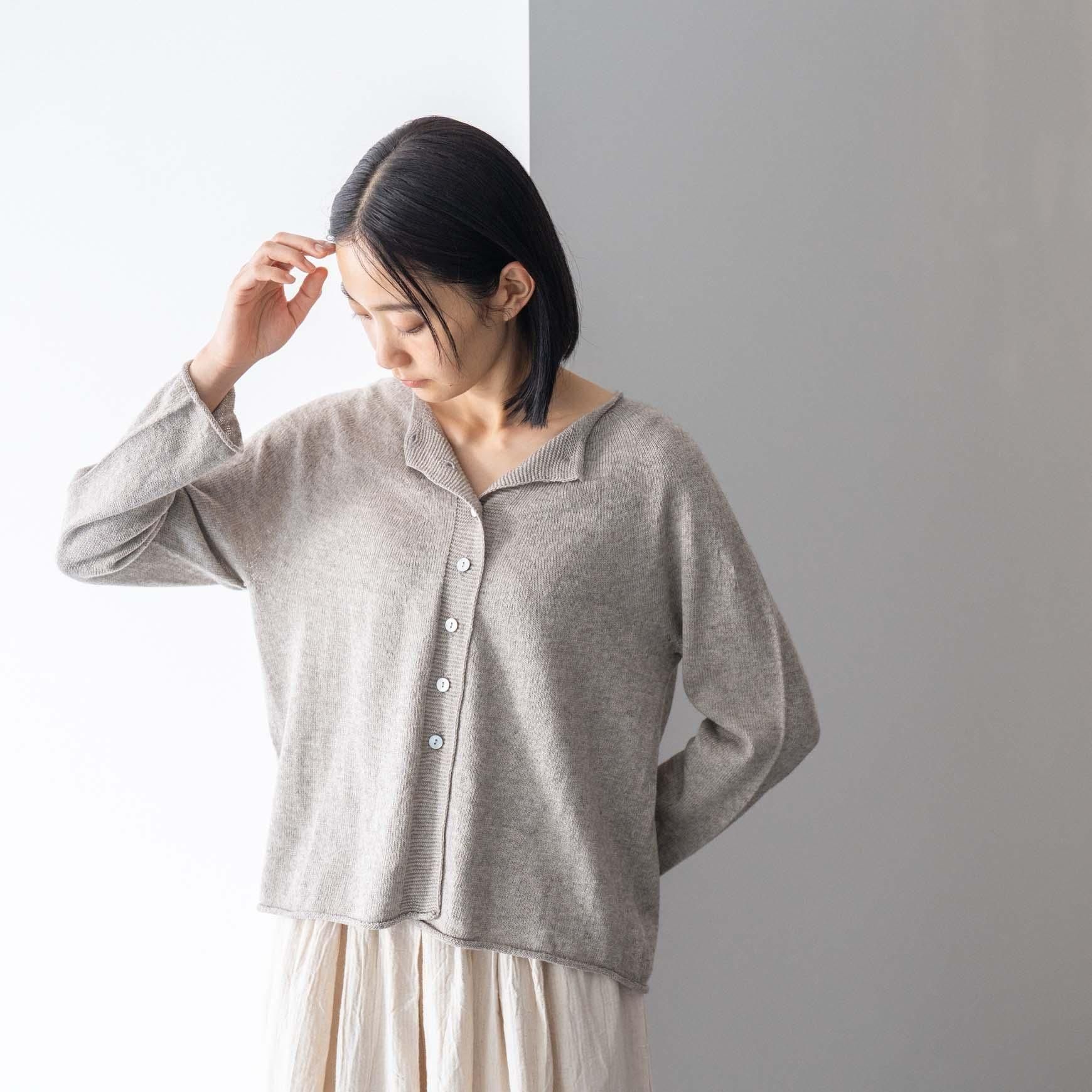D のオーガニック ヤクコットン カーディガン