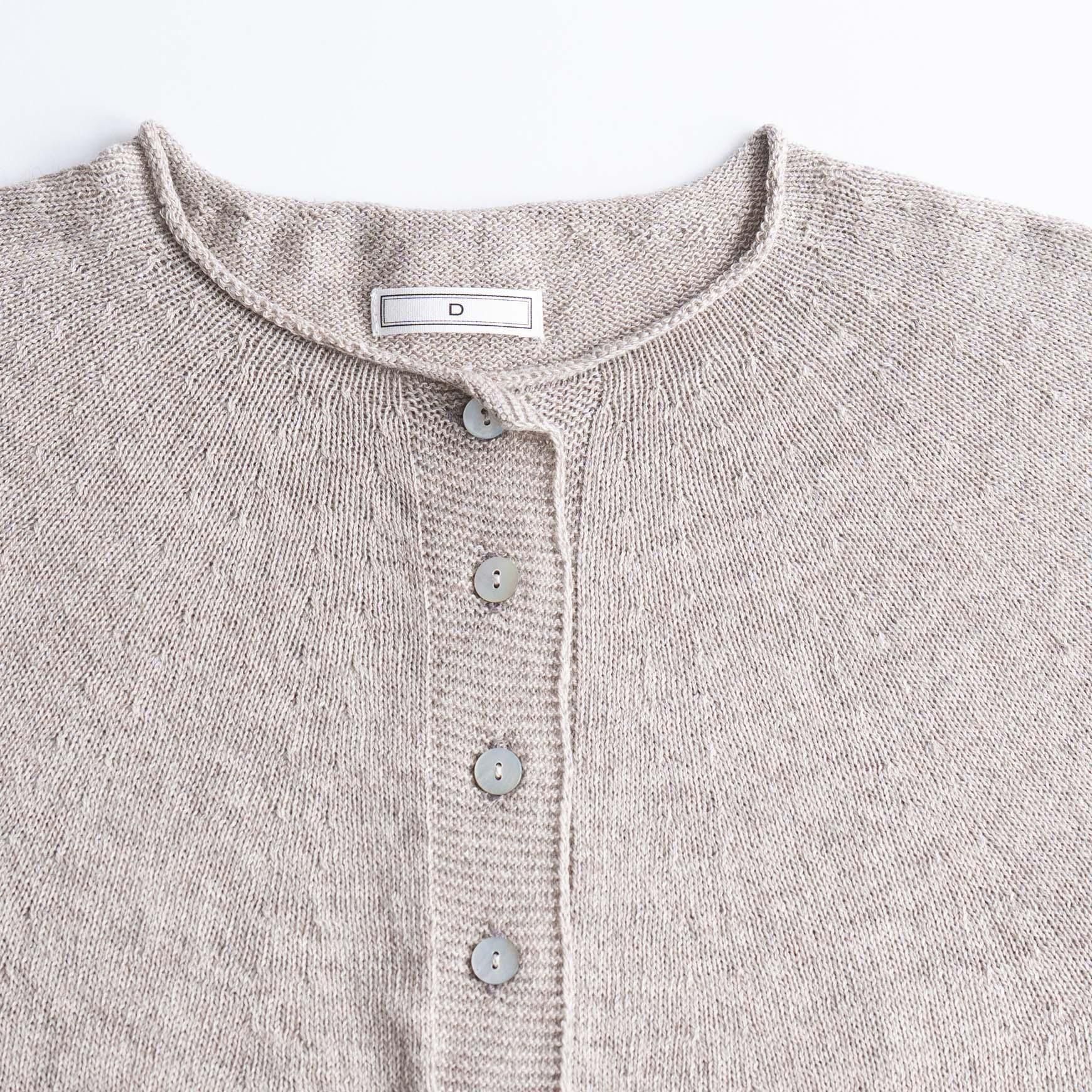 D のオーガニック ヤクコットン カーディガン
