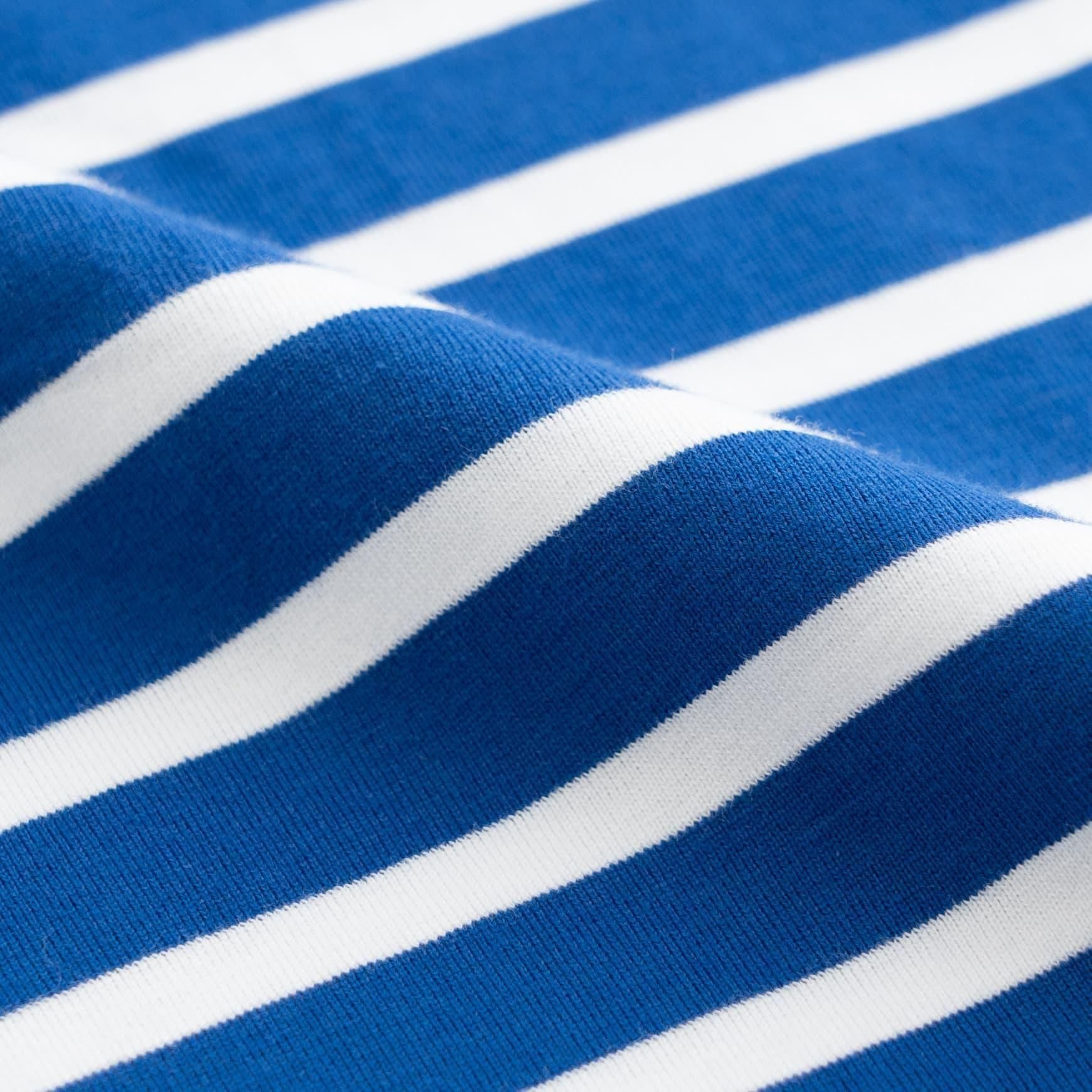 CLASKA(クラスカ)のポロネックボーダー / ブルー×ホワイト