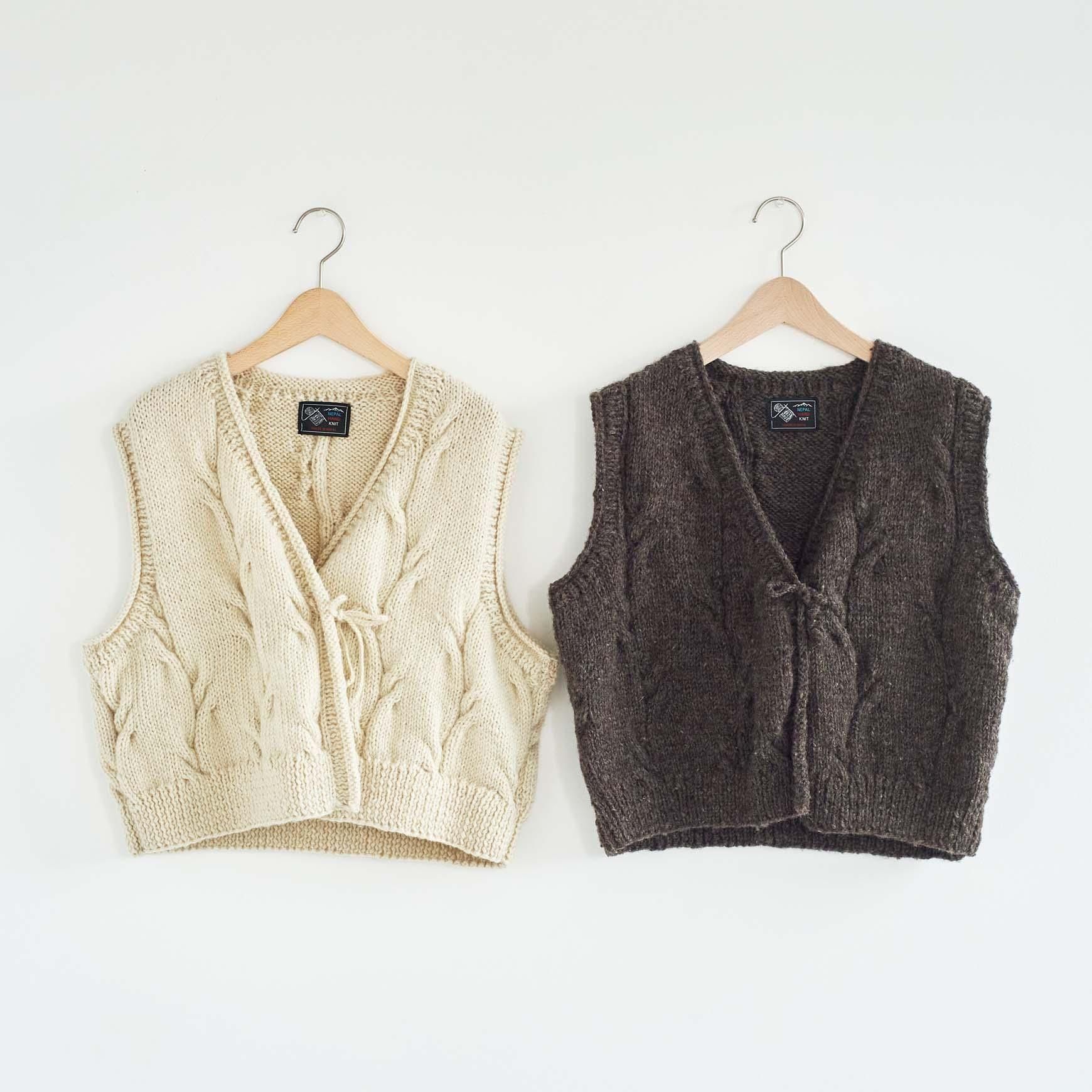 hand knit vest "nepal" 2