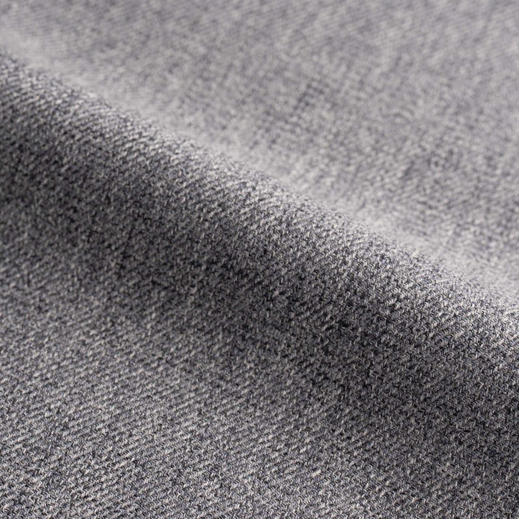 D の ポリエステルツイードのタックパンツ