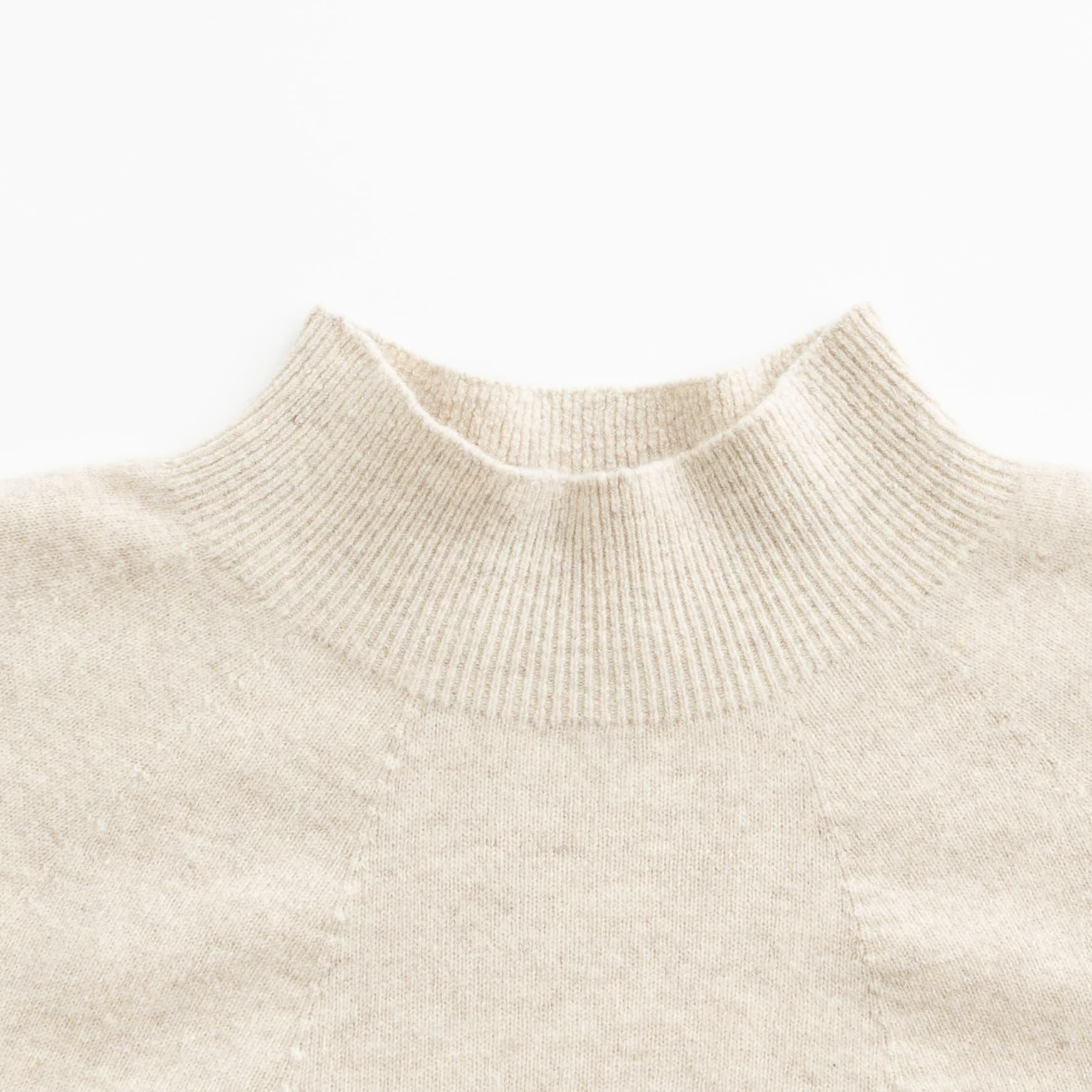 D の ララムウールハイネックプルオーバー