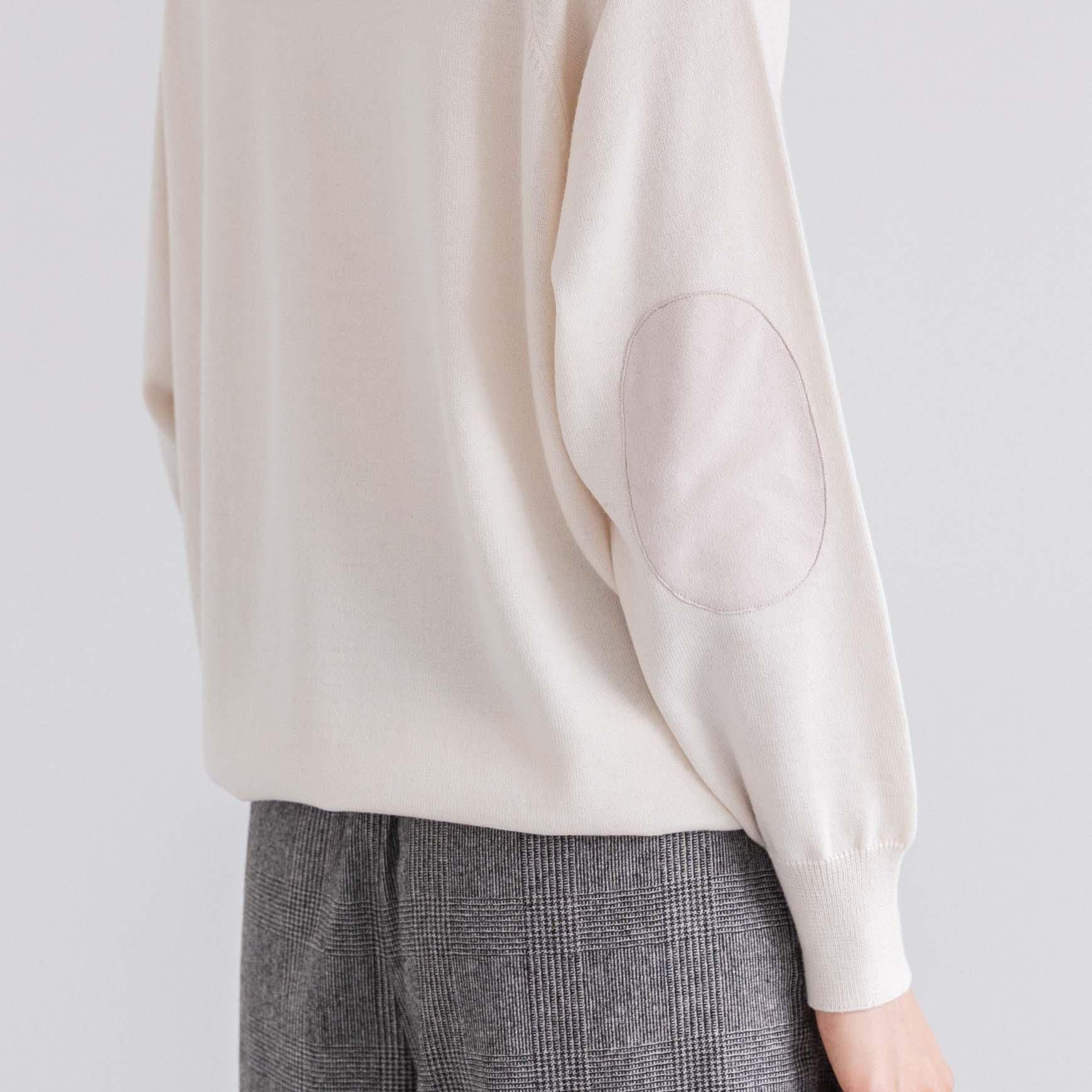 D のウォッシャブルウールエルボーパッチ