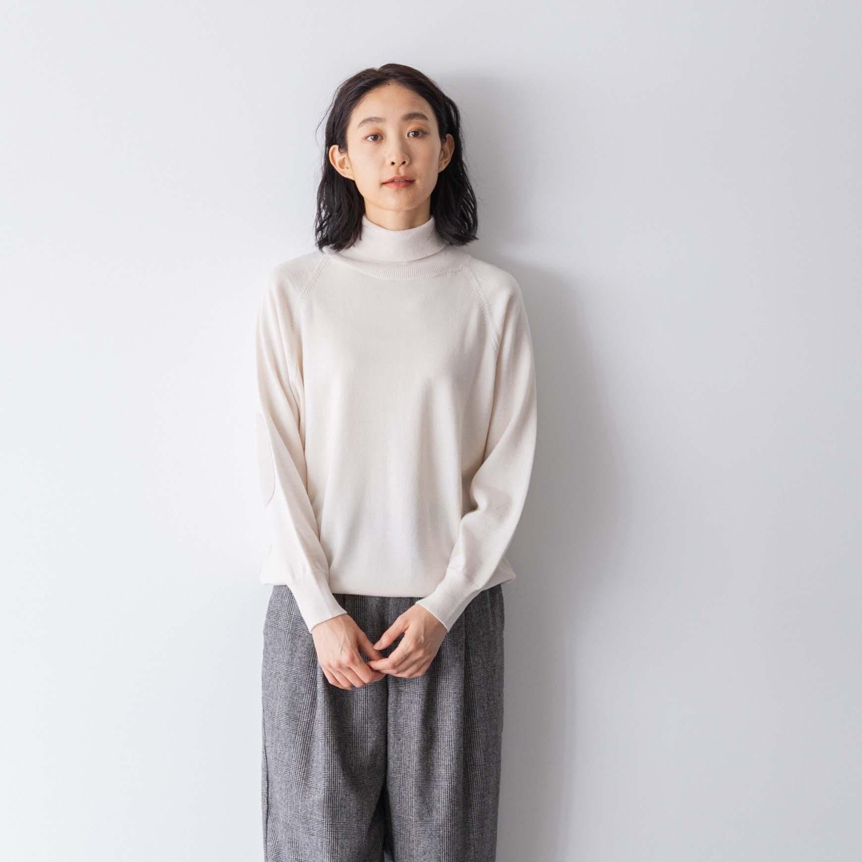 D のウォッシャブルウールエルボーパッチ