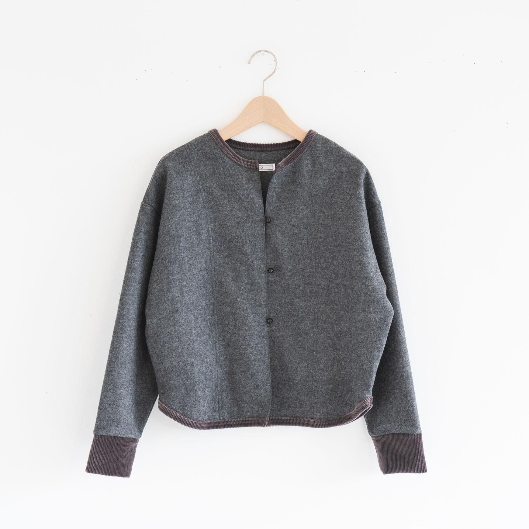 クラスカ D(ディー)ウールフラノジャケット・ブラック CLASKA（クラスカ）｜ウールフラノジャケット - ファッション