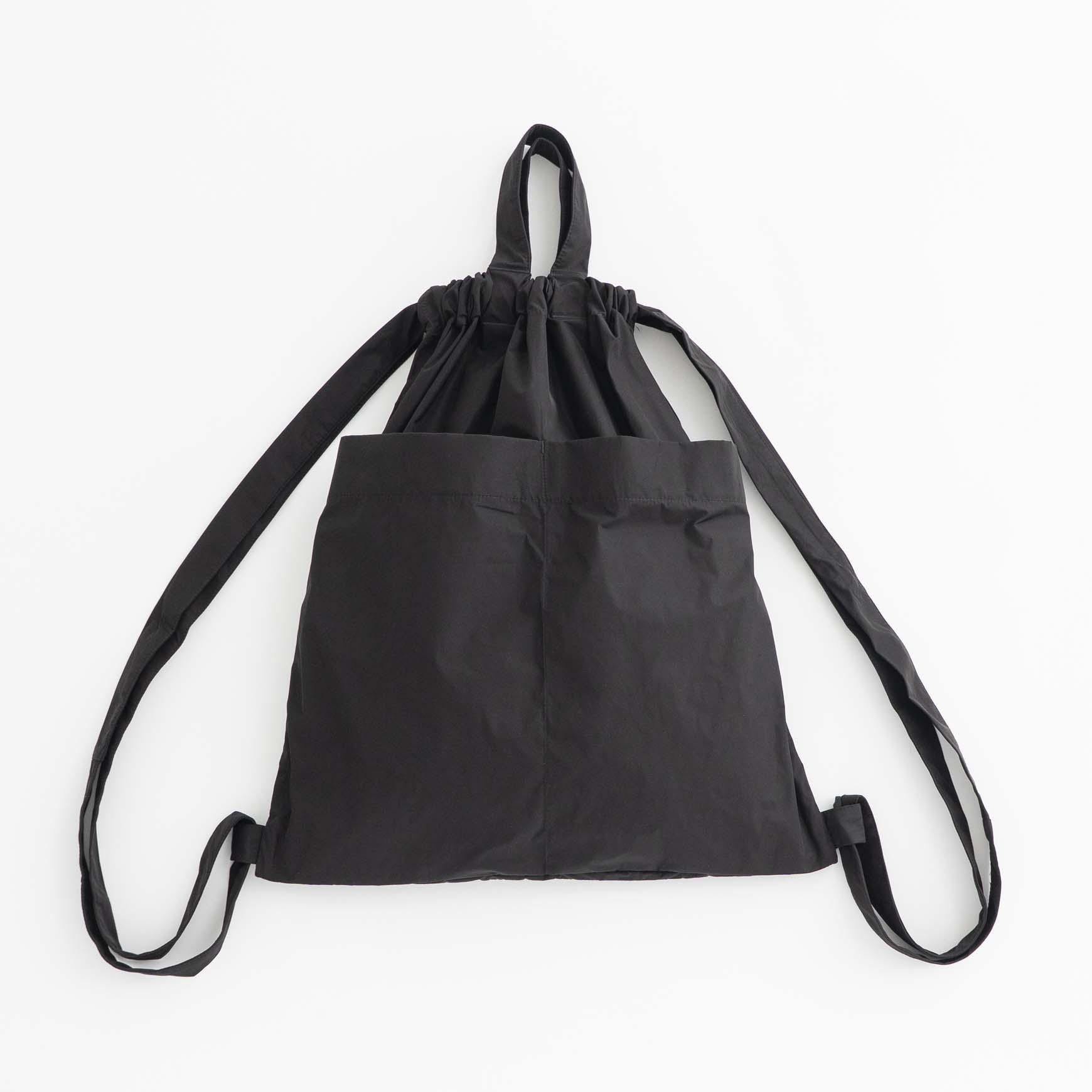 Drawstring Backpack / ブラック