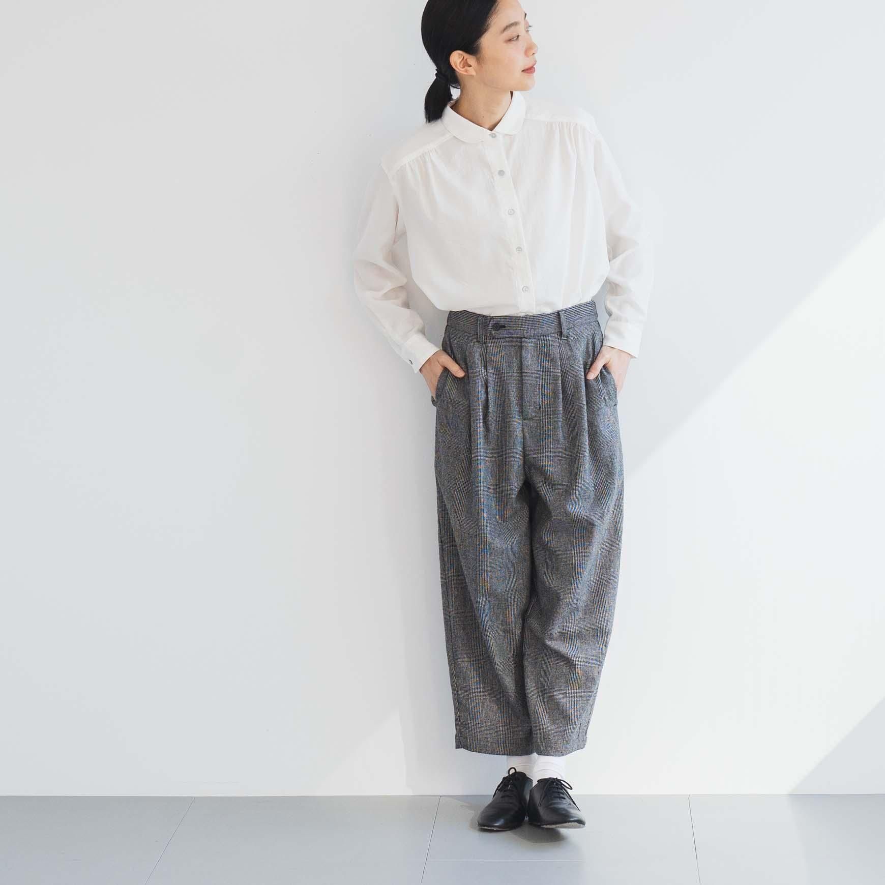 CLASKA(クラスカ) D のタックパンツ<グレンチェック>