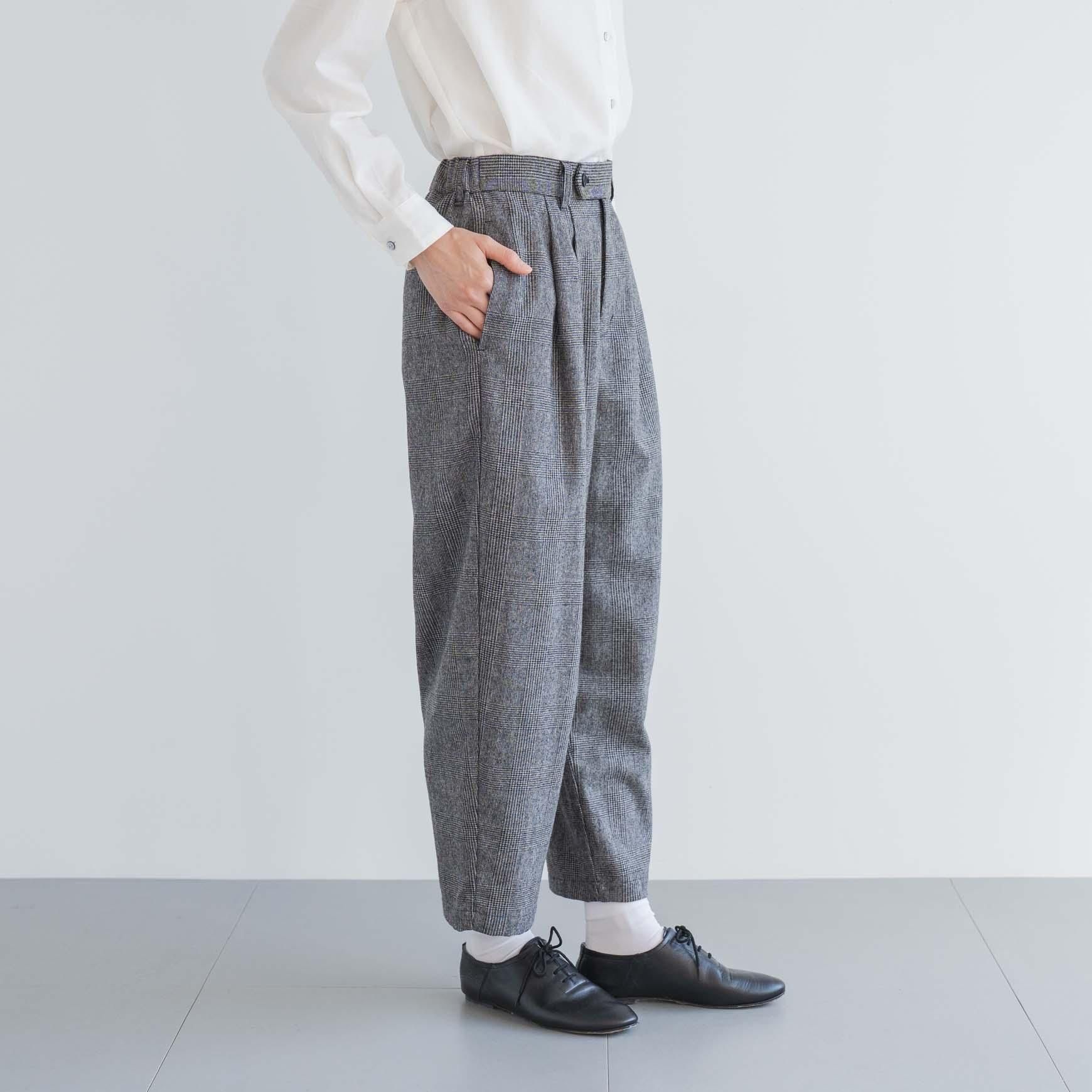 CLASKA(クラスカ) D のタックパンツ<グレンチェック>