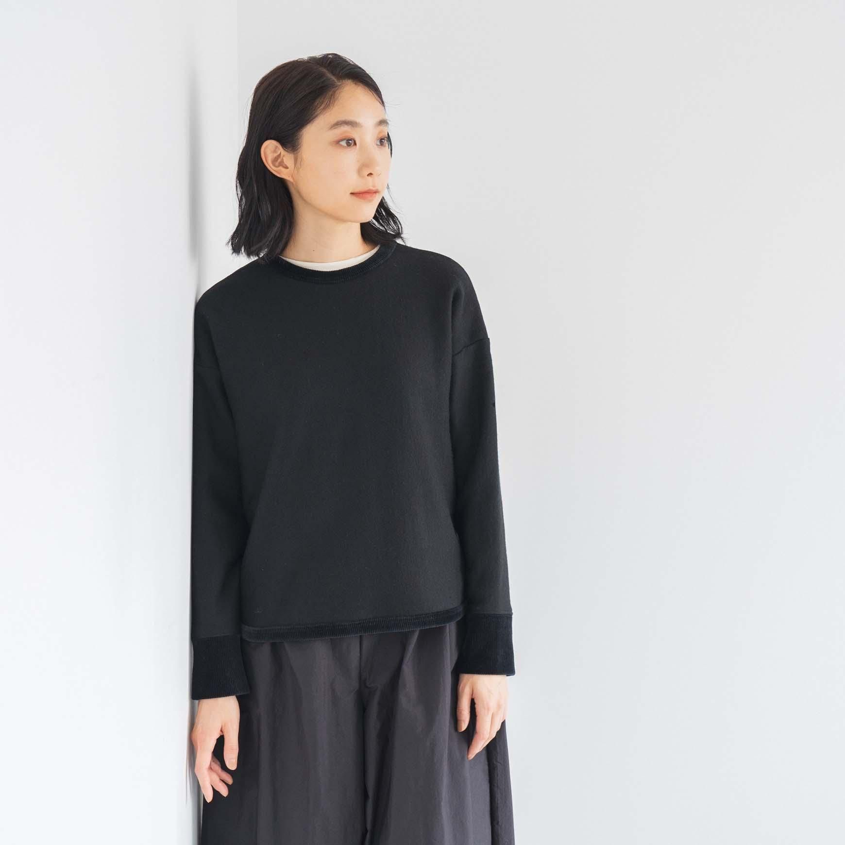 D のフリースライニングスウェット