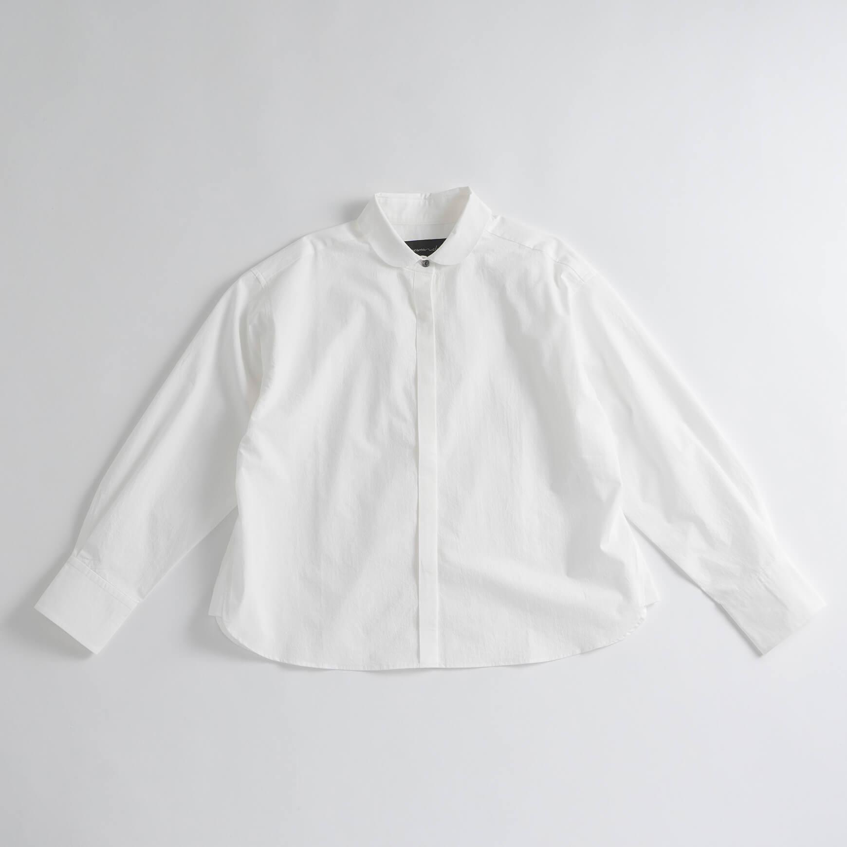 somewear clothing｜丸襟シャツ / タイプライター / ホワイト