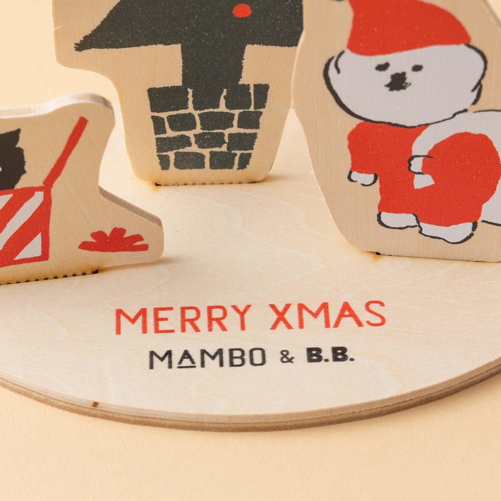 クリスマスツリー置物　サボテン置物　　さぼてんサンタ【説明文を必読して下さい】 MAMBO（マンボ）｜MAMBO 木の卓上オーナメント / XMAS サンタ