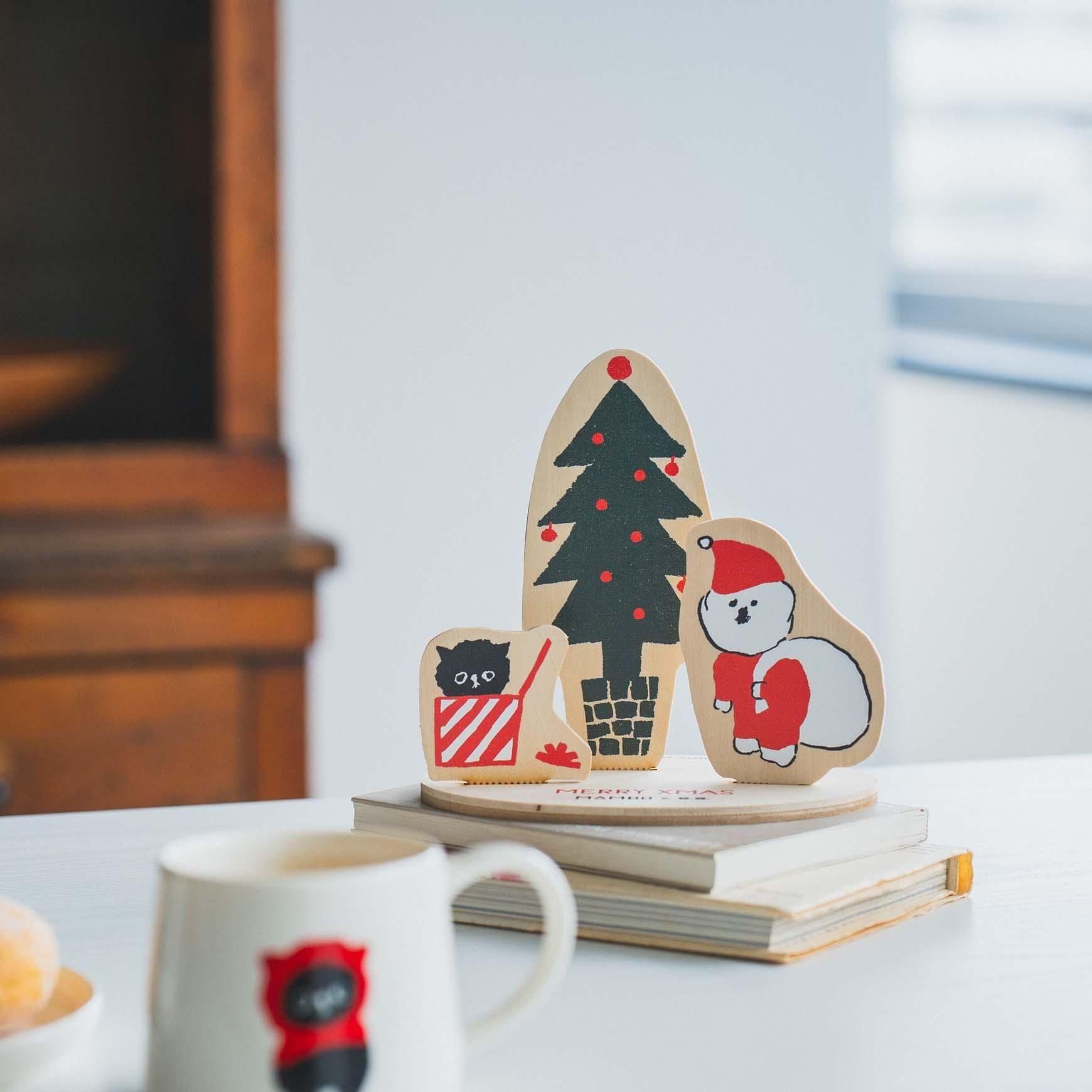 MAMBO（マンボ）｜MAMBO 木の卓上オーナメント / XMAS サンタ