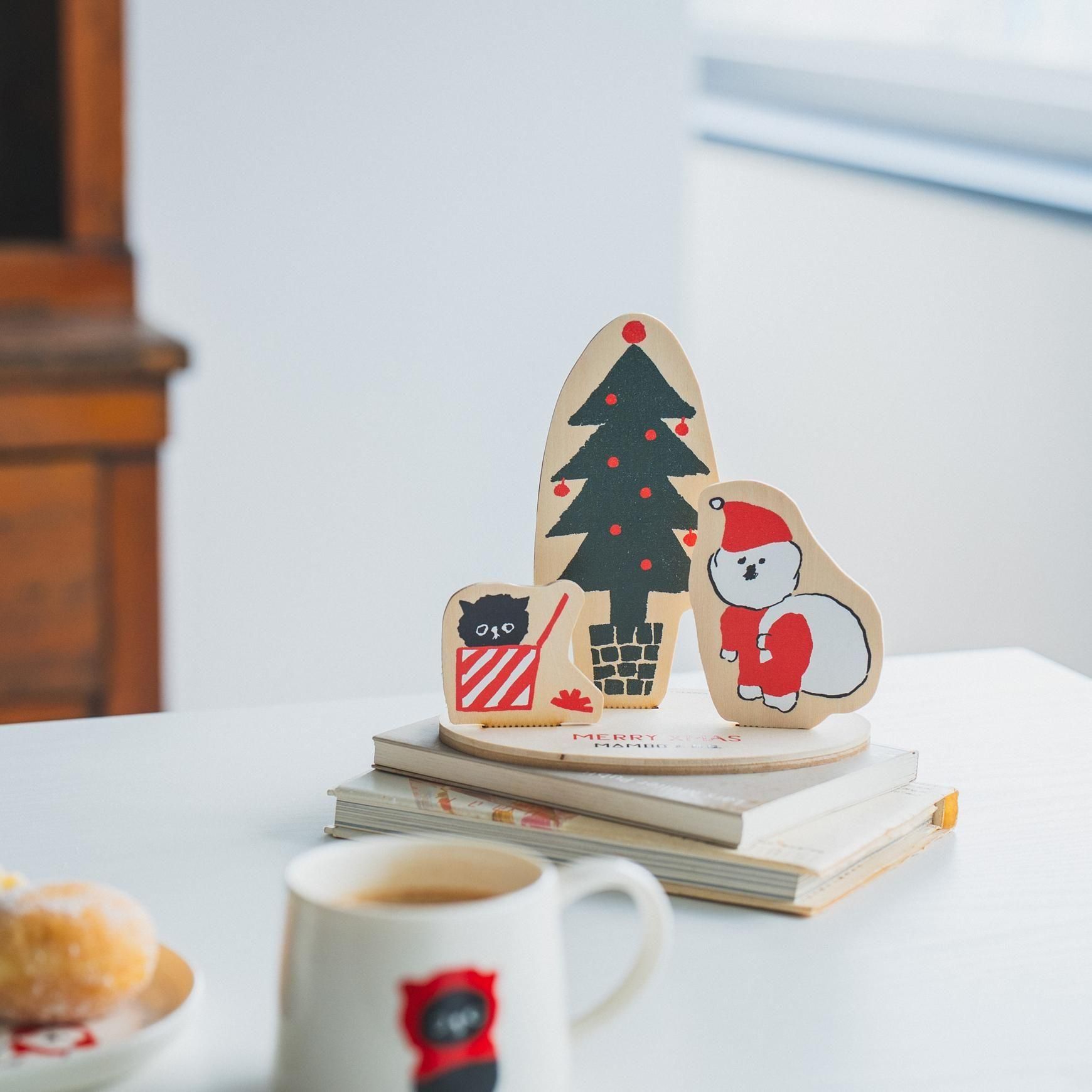 MAMBO（マンボ）｜MAMBO 木の卓上オーナメント / XMAS サンタ