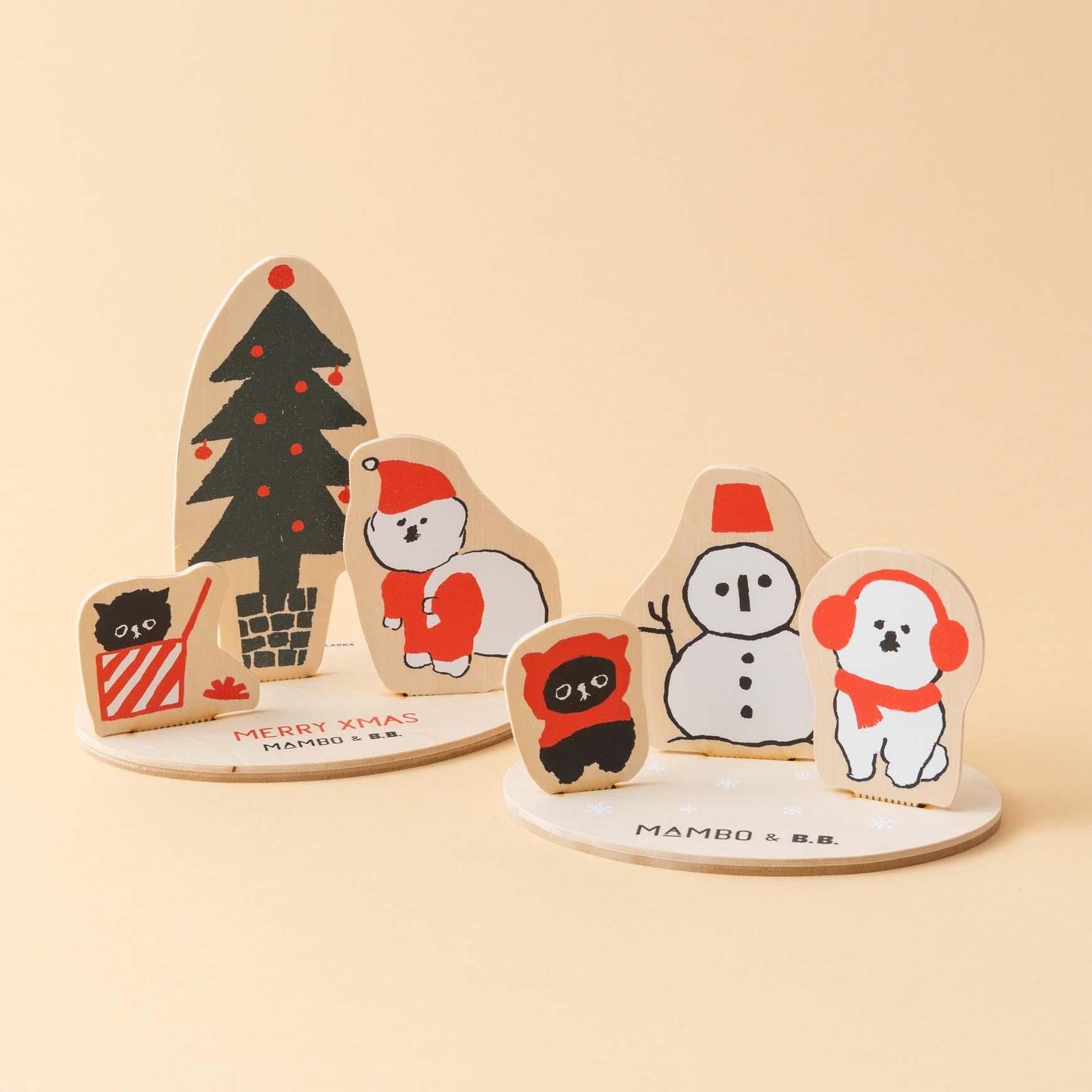 半幅帯 クリスマスオーナメント 未使用 綿 ブラック 390cm モダン MAMBO（マンボ）｜MAMBO 木の卓上オーナメント / XMAS サンタ