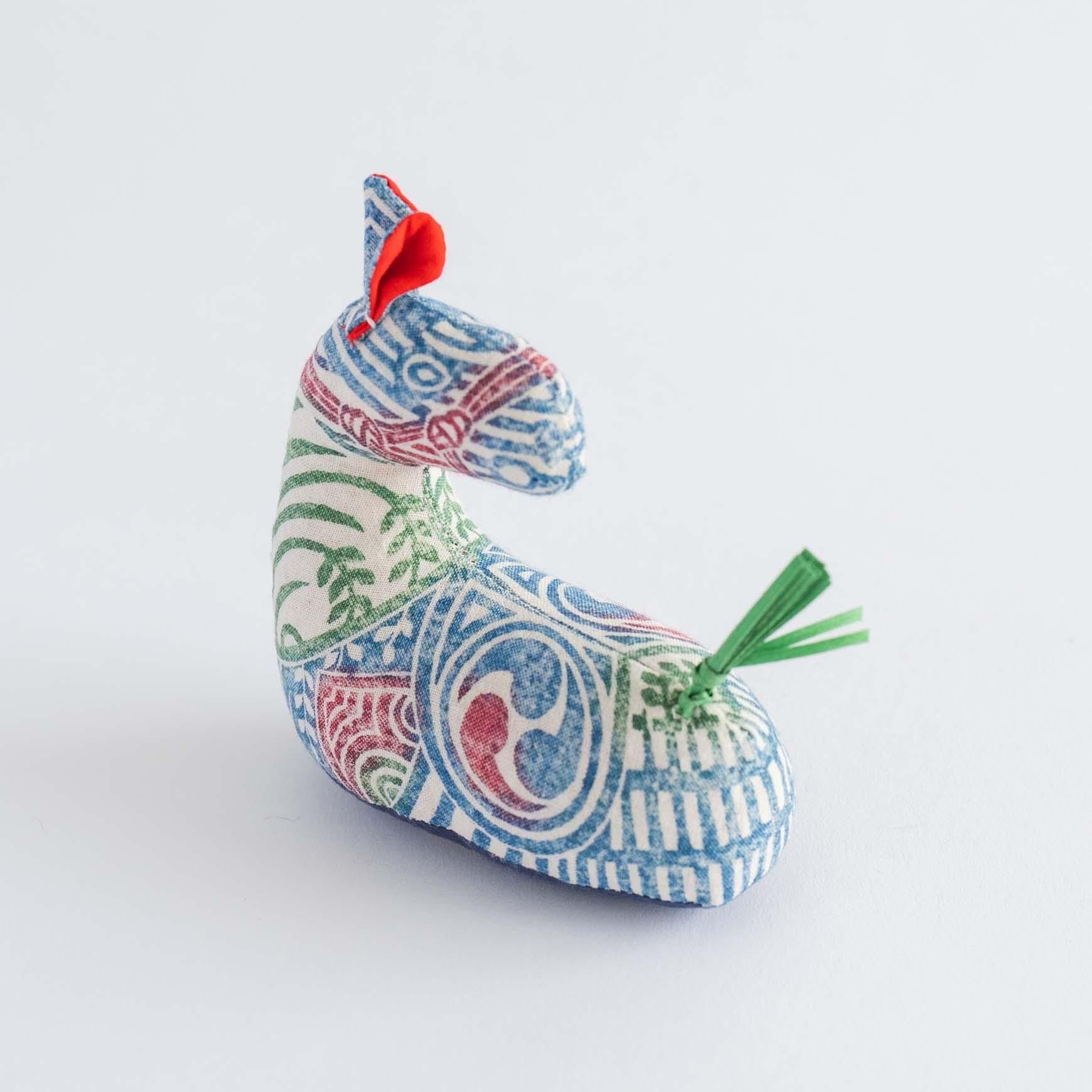 木版手染めぬいぐるみ 午