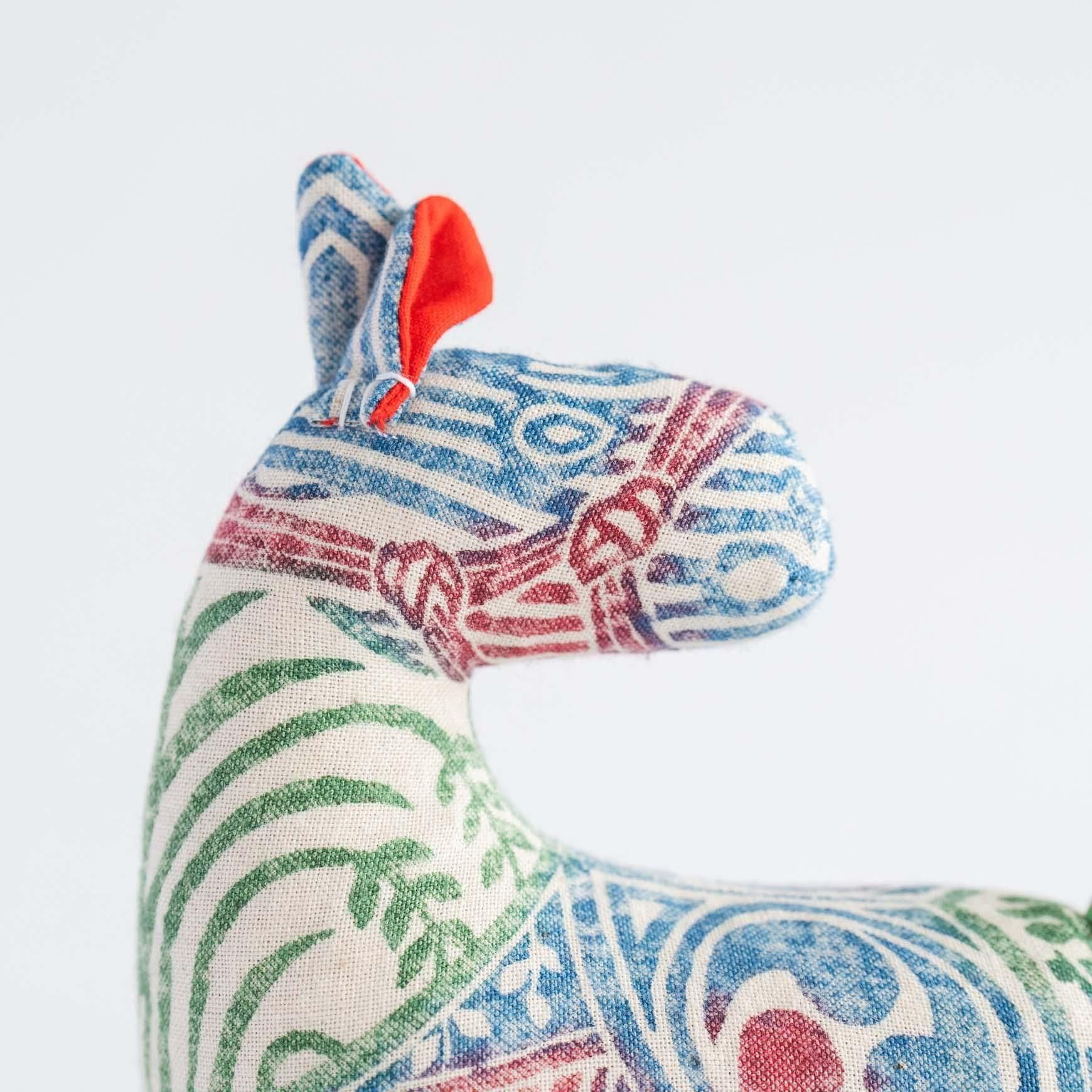 木版手染めぬいぐるみ 午