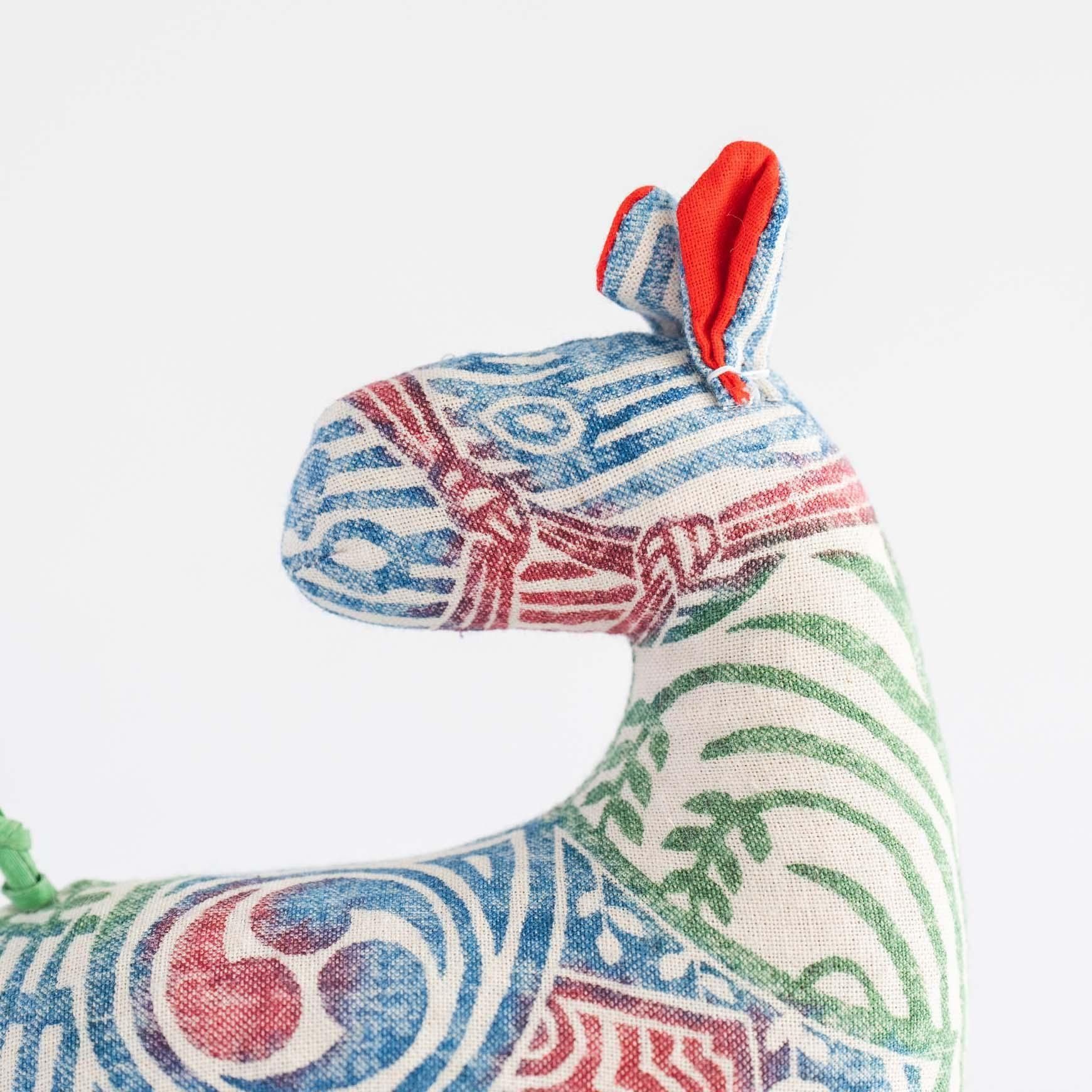 木版手染めぬいぐるみ 午