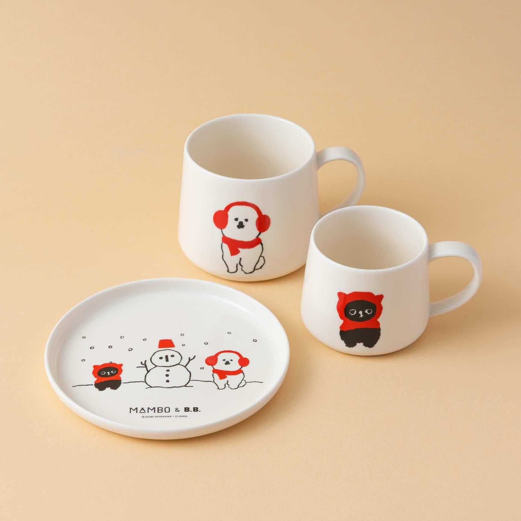 CLASKA（クラスカ）｜MAMBO & B.B. ミニプレート / WINTER snowman