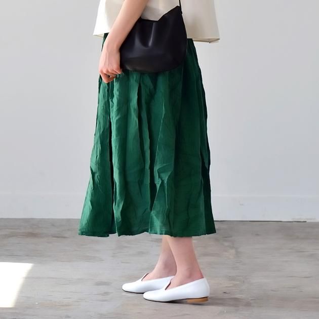 ヂェン先生の日常着|薄地ロングスカート グリーン - ファッション - スカート - 女性ファッション通販の CLASKA(クラスカ)ONLINE SHOP