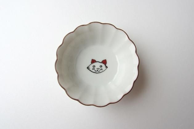 猫型陶器皿　cyilabo 猫型陶器皿 cyilabo