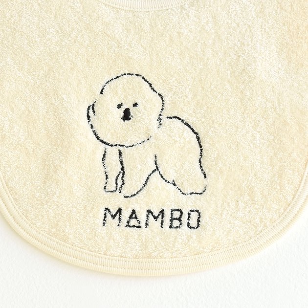 CLASKA クラスカ ベビースタイ MAMBO 犬 マンボ manbo おしゃれ 赤ちゃん ベビー 出産祝い プレゼント ギフト かわいい ビション・ フリーゼ 塩川いづみ ブランド 通販